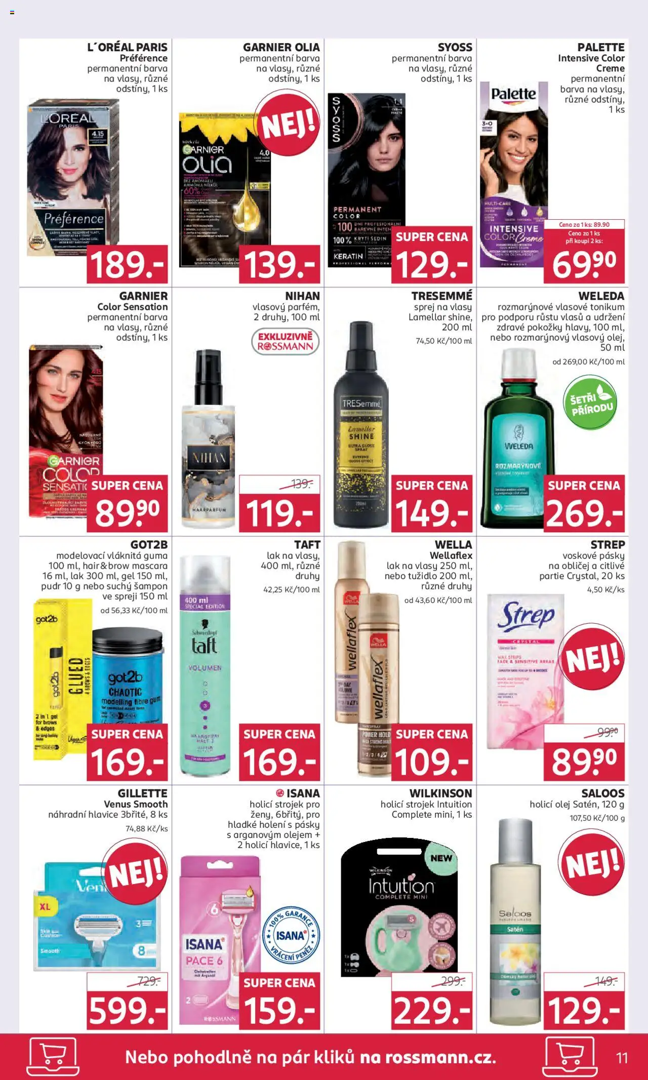 Rossmann leták od 08.10.2025 | Strana: 11 | Produkty: Olej, Tonic, Guma, Tužidlo