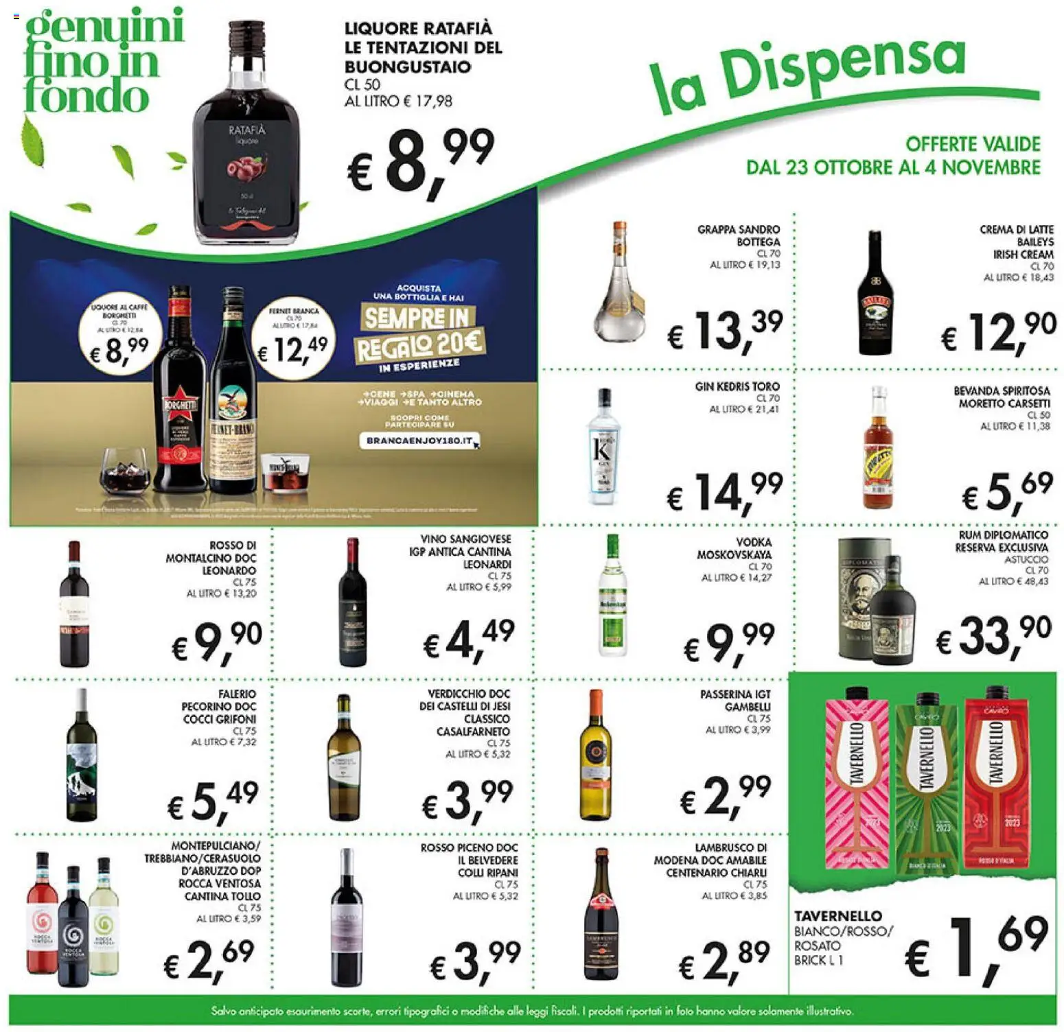 Volantino Coal del 23.10.2025 | Pagina: 13 | Prodotti: Crema, Gin, Astuccio, Bottiglia