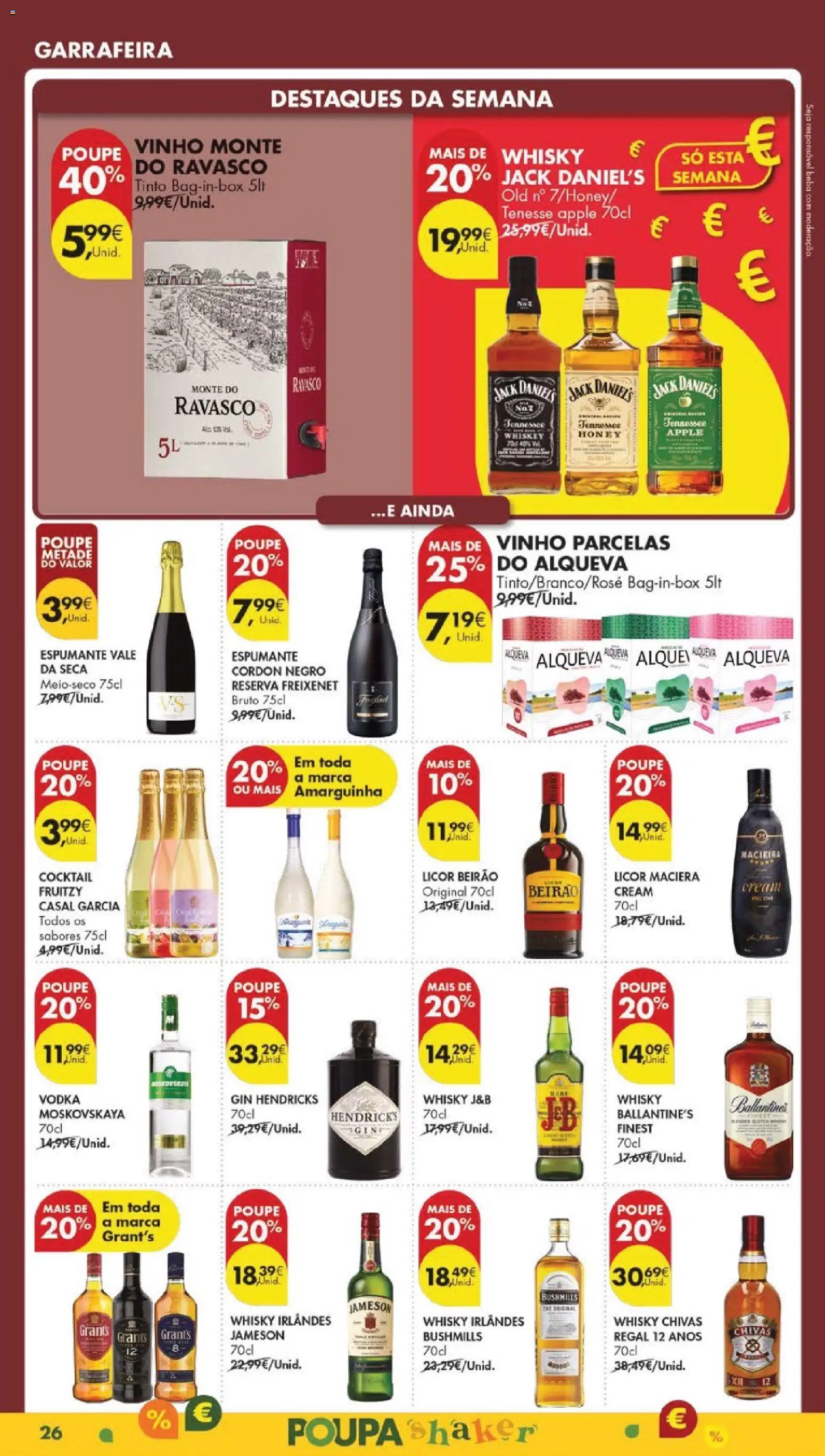 Pingo Doce folheto │ válido de 24.02.2026 | Página: 28 | Produtos: Espumante, Vinho, Gin, Vodka