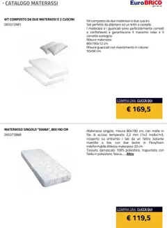 Anteprima del volantino Eurobrico Materassi catalogo valido a partire dal 23.07.2025 | Pagina: 6 | Prodotti: Letto, Materasso
