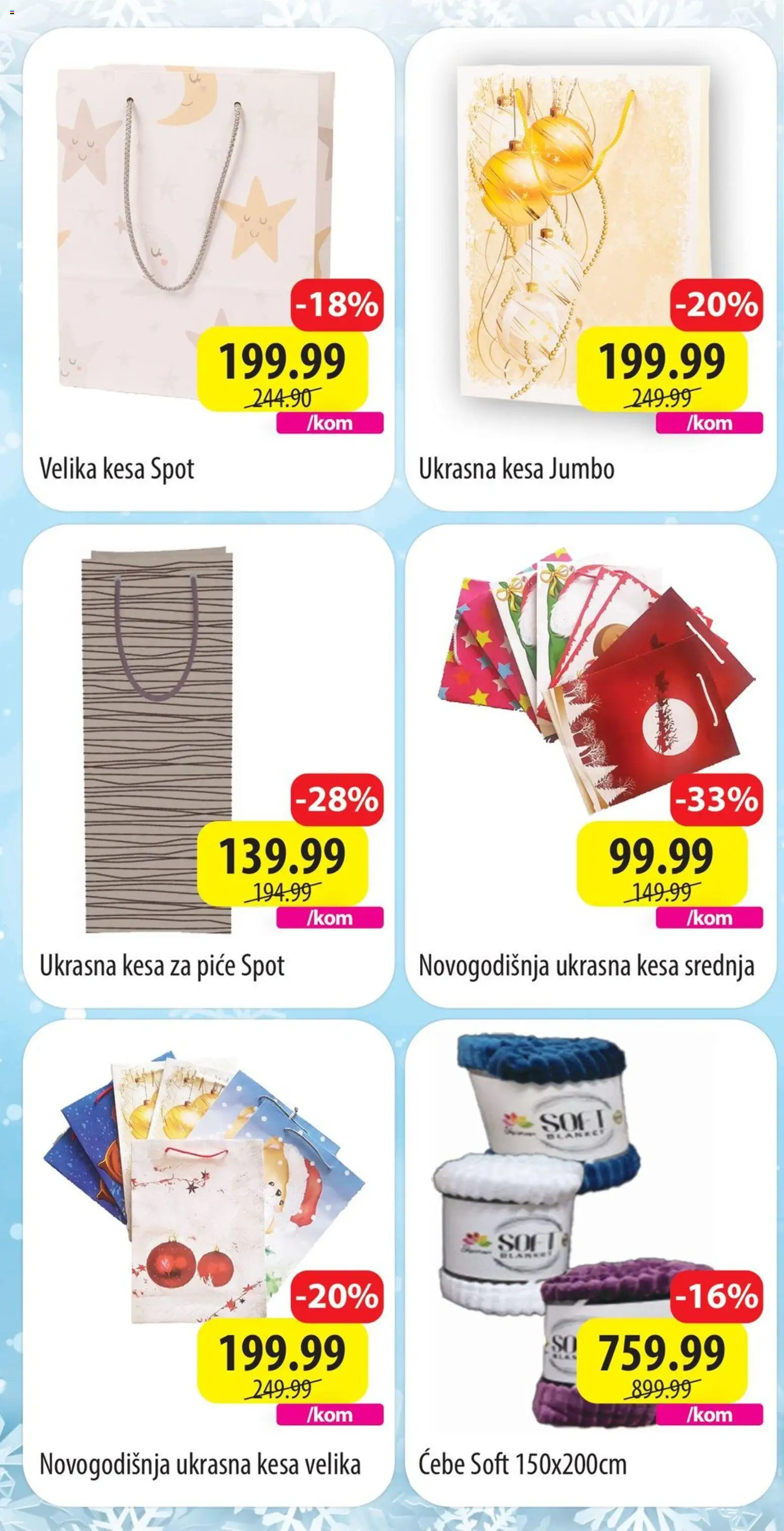 Senta Promet katalog - važi od 29.12.2025 | Strana: 4 | Proizvode: Ćebe