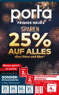 Porta! Frohes neues Sparen  ab 26.12.2025 gültig