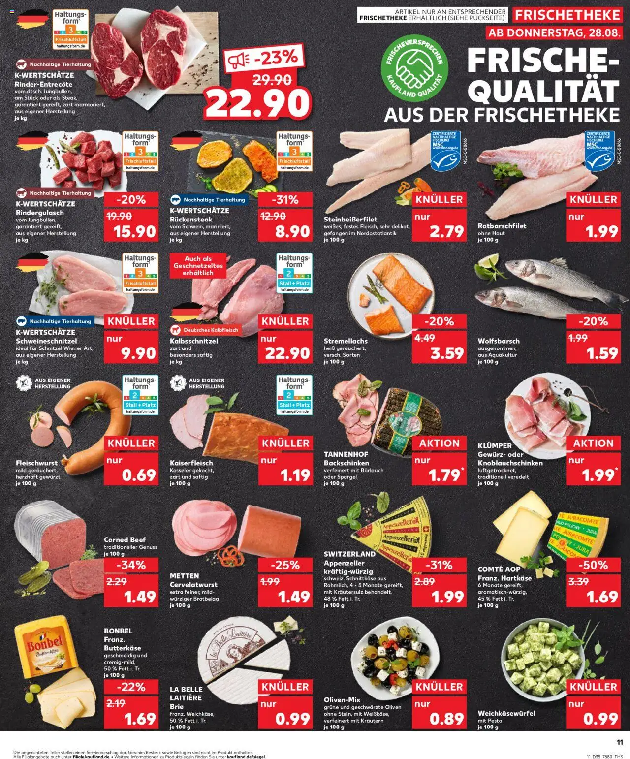 Kaufland prospekt Hamburg	 - gültig ab dem 28.08.2025 | Seite: 11 | Produkte: Rindergulasch, Entrecote, Spargel, Steak