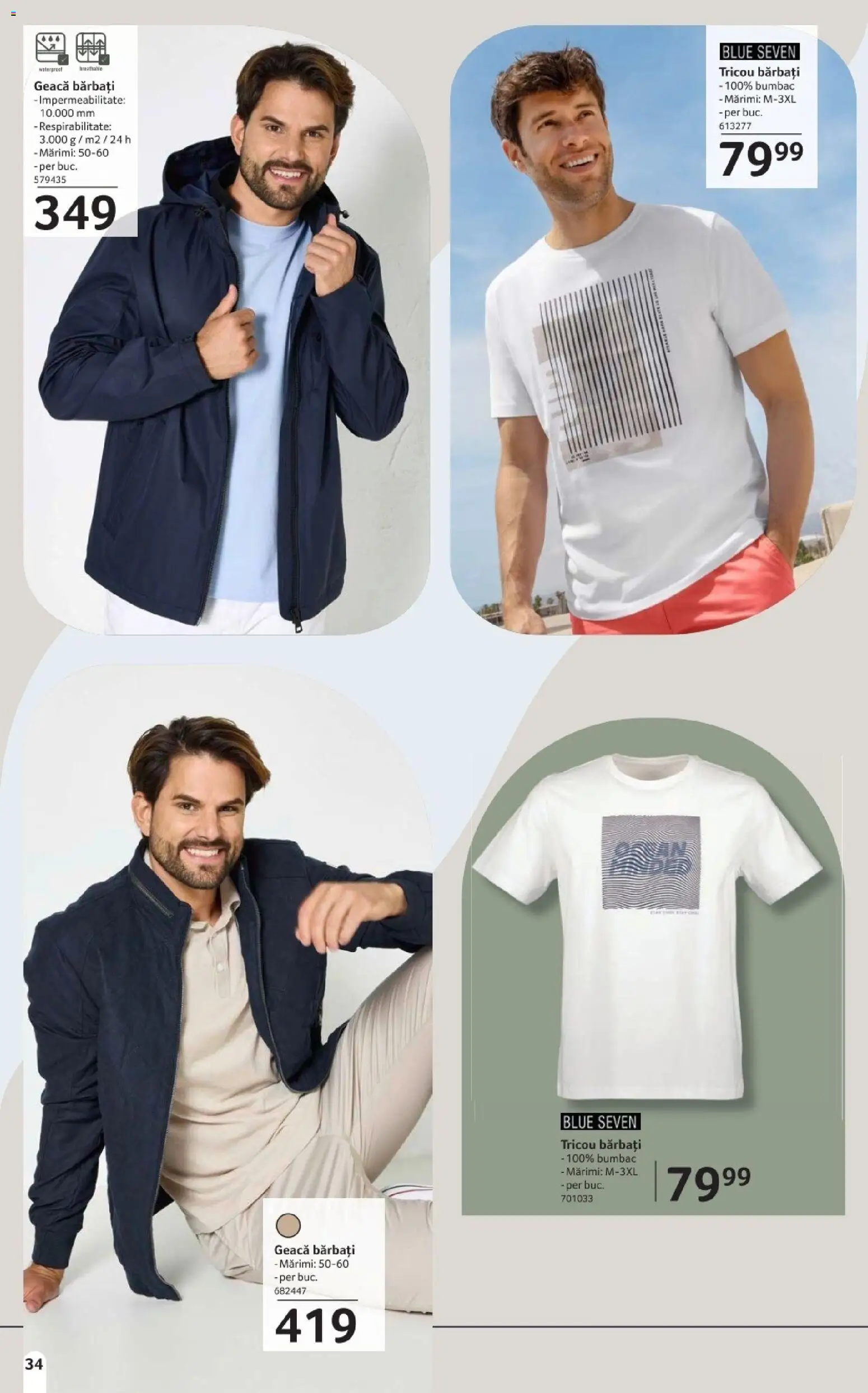 Noul catalog Selgros – valabil de la 20.03.2026 | Pagină: 34 | Produse: Tricou, Geacă
