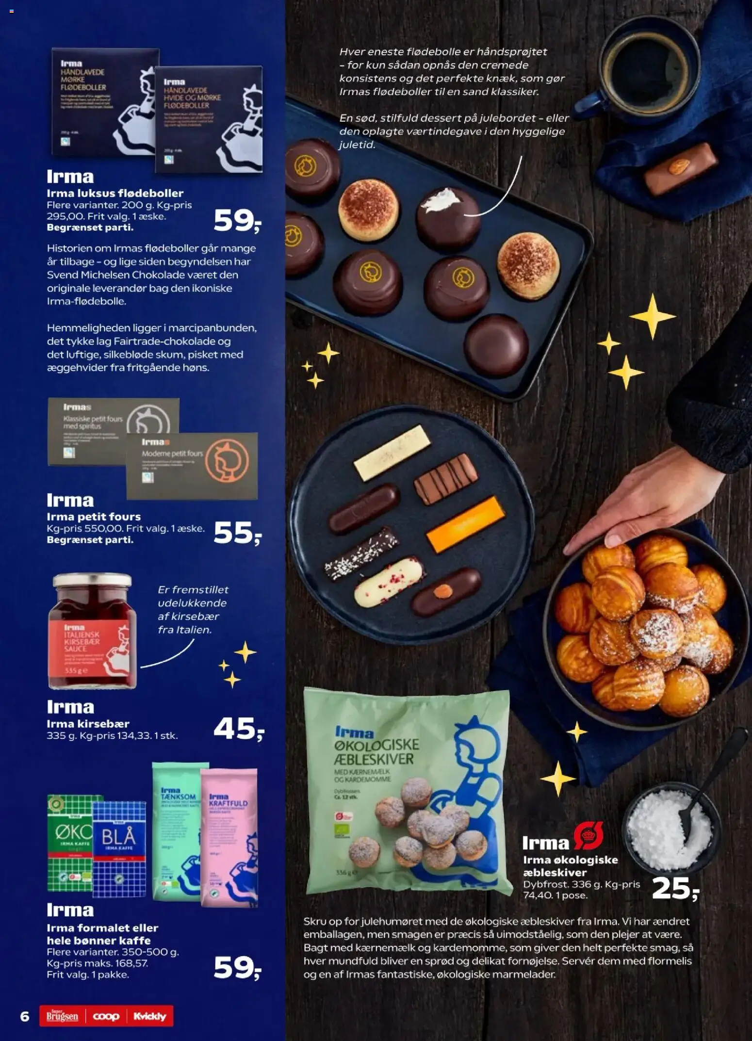 Super Brugsen tilbudsavis – gyldig fra 21.11.2025 | Side: 6 | Produkter: Kaffe, Kærnemælk, Kirsebær, Søm