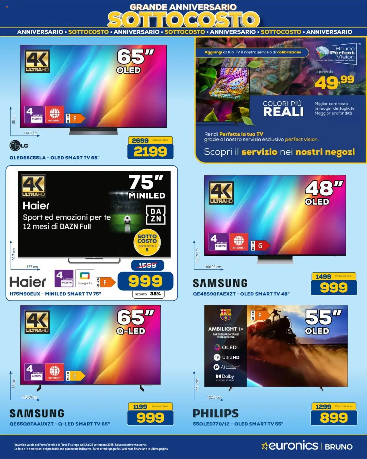 Volantino Euronics del 12.09.2025 | Pagina: 14 | Prodotti: Tv samsung, Tè, smart TV, TV