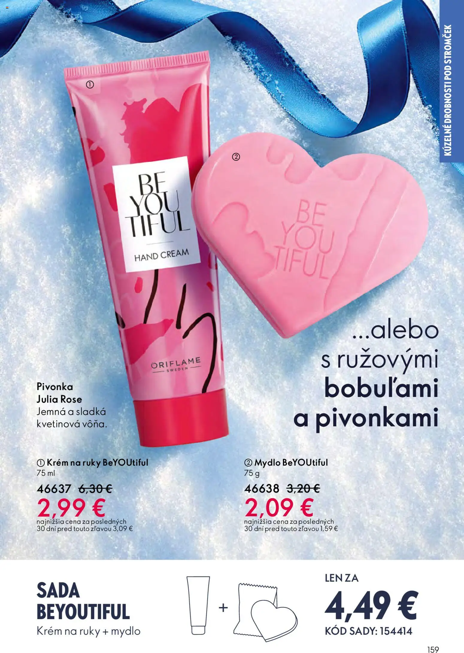 Nové Oriflame akcie – leták je platný od 03.12.2025 | Strana: 159 | Produkty: Krém na ruky, Mydlo, Krém