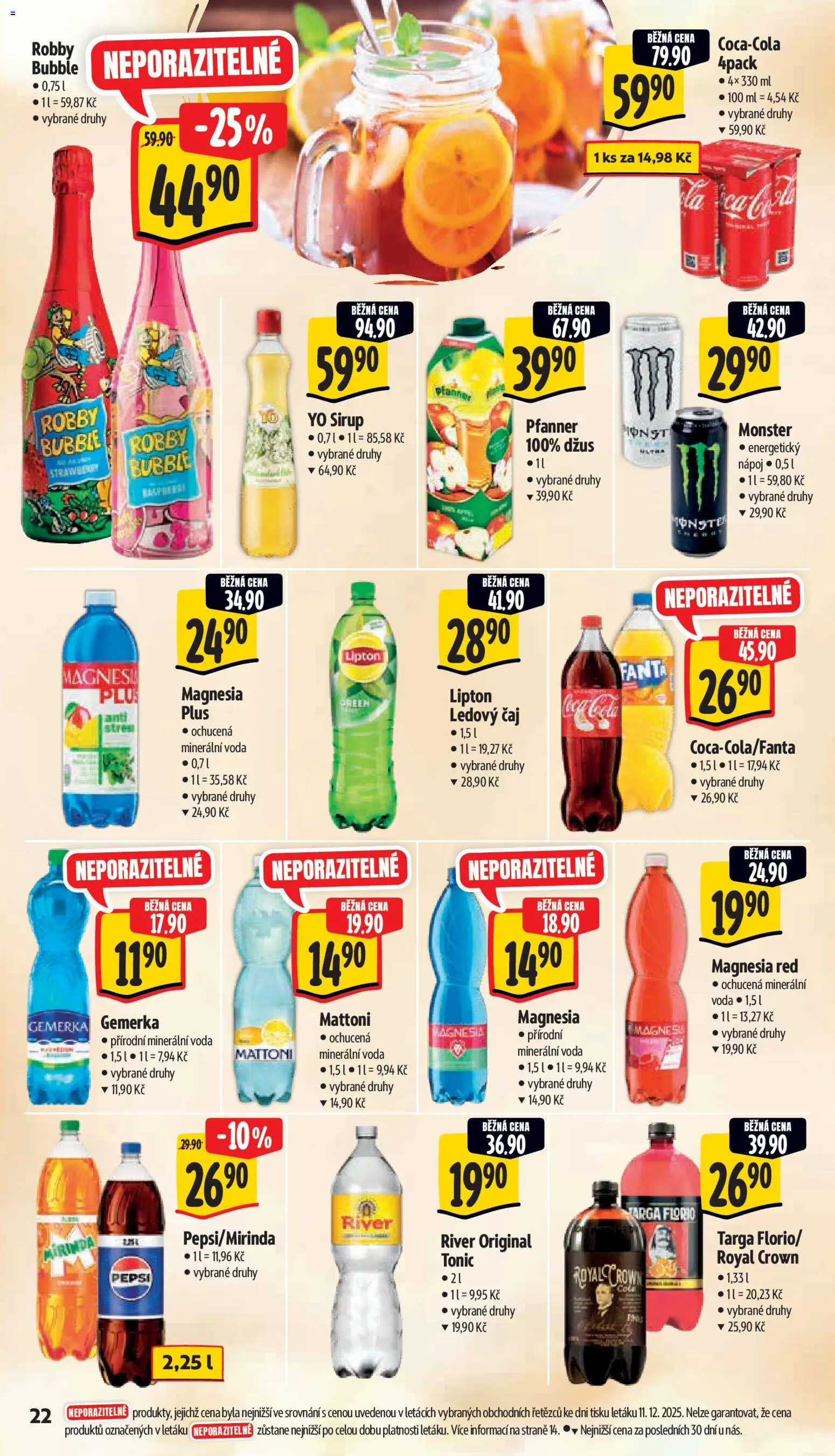 Albert leták - Supermarket od 17.12.2025 | Strana: 30 | Produkty: Čaj, Pepsi, Magnesia, Tonic