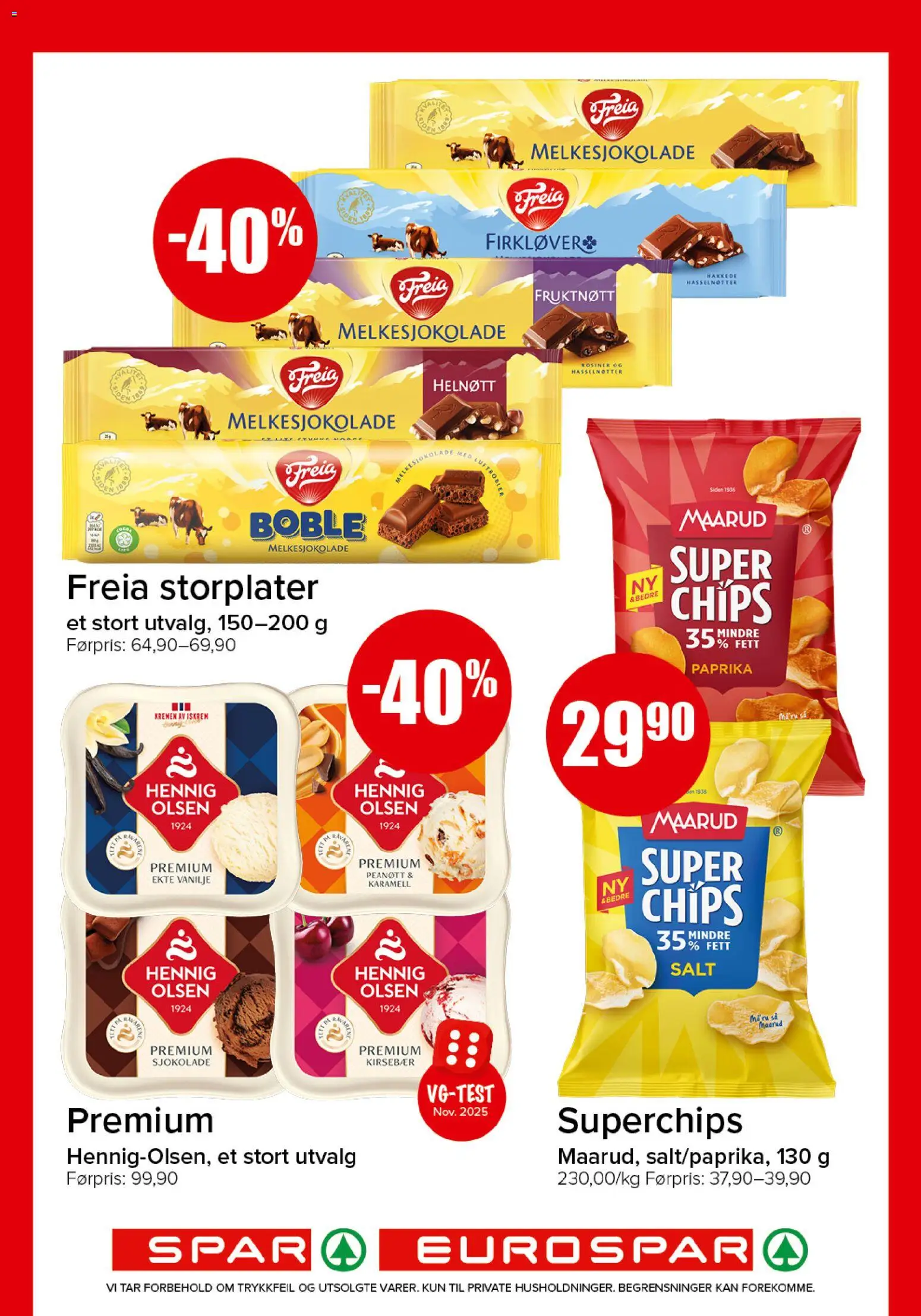 {H1} | Side: 11 | Produkter: Sjokolade, Paprika, Kirsebær, Hasselnøtter