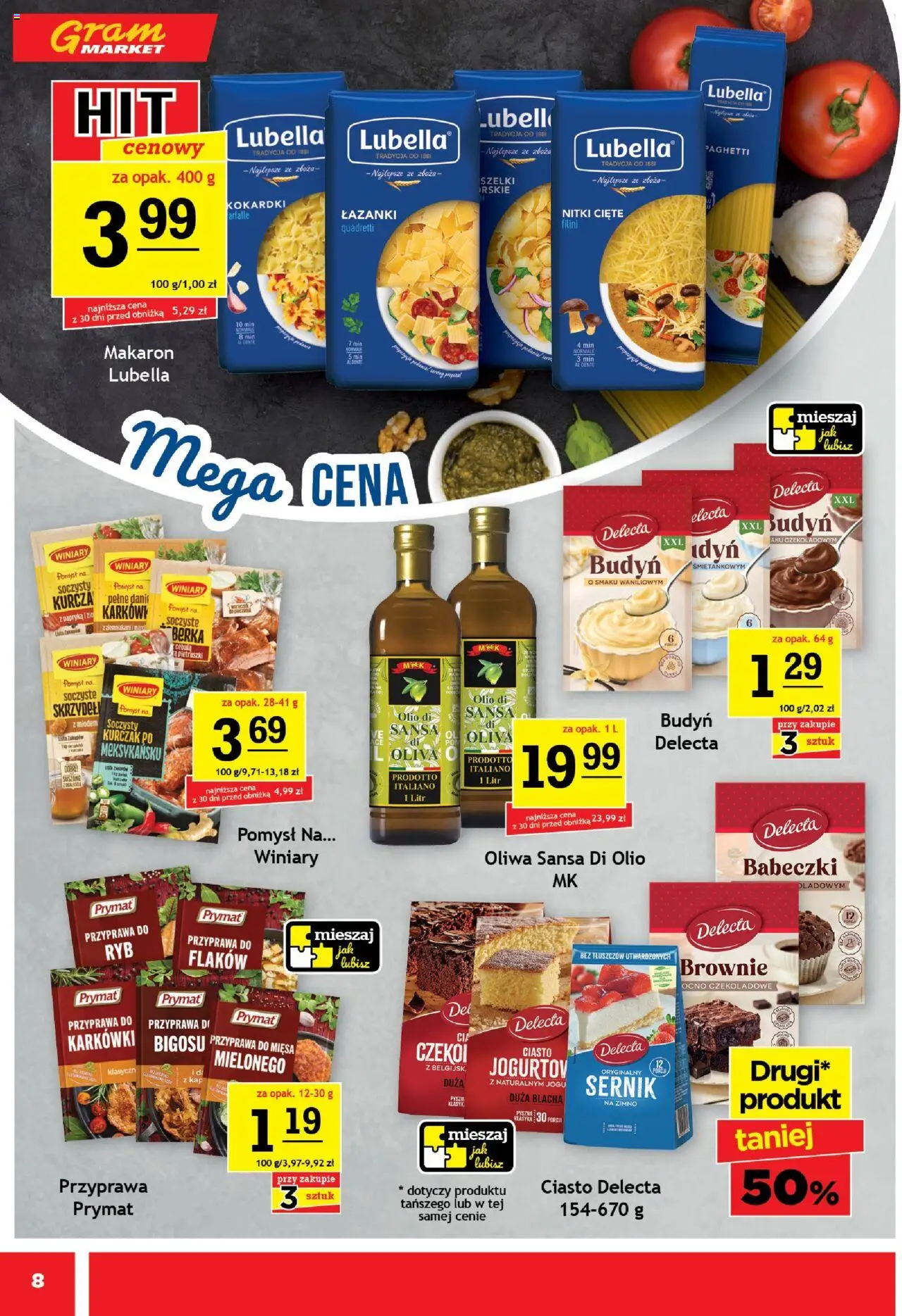 Gram Market Gazetka od 15.10.2025 | Strona: 8 | Produkty: Kurczak, Ciasto, Papryka, Babeczki