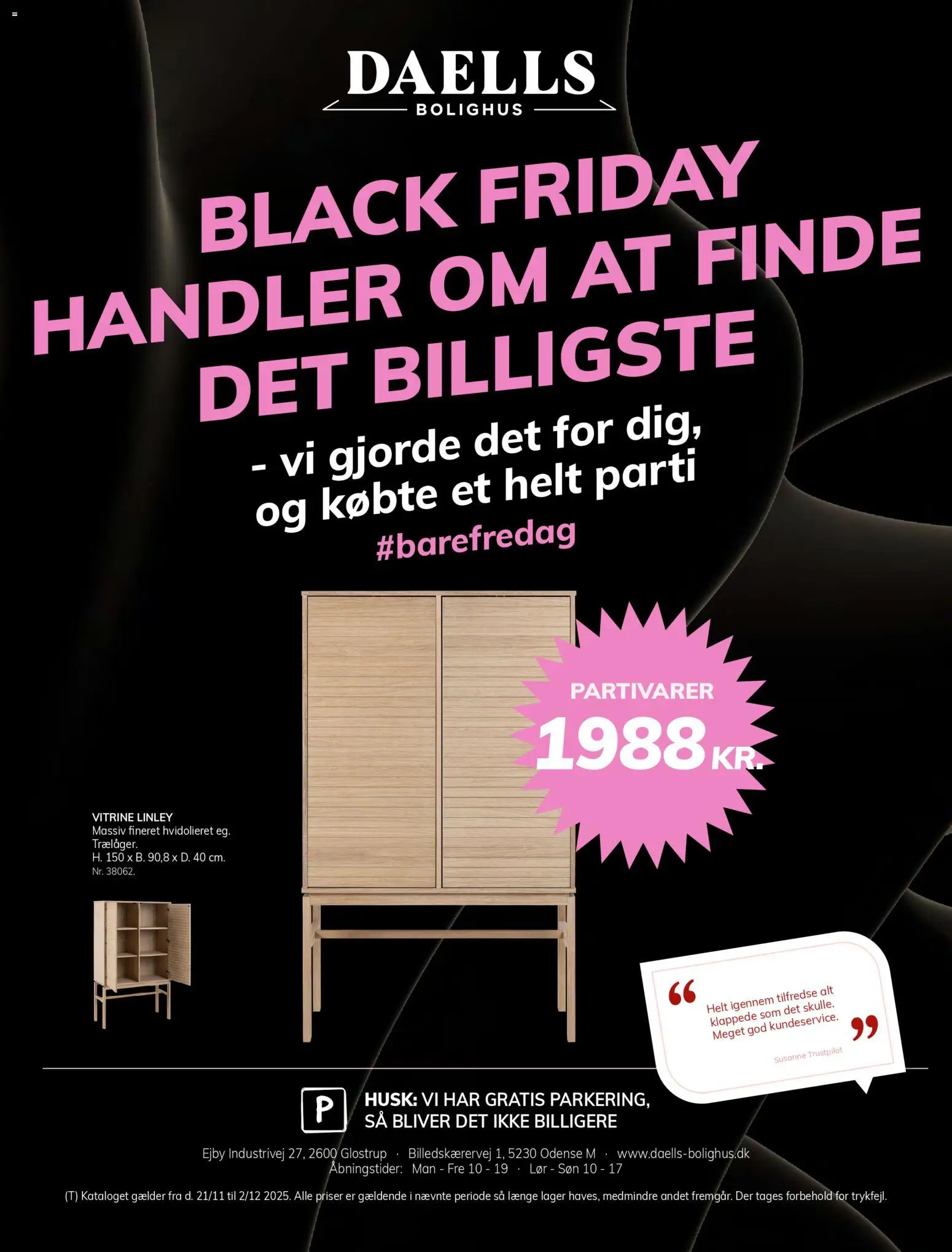 Daells Bolighus tilbudsavis – gyldig fra 21.11.2025 | Side: 22 | Produkter: Vitrine, Søm