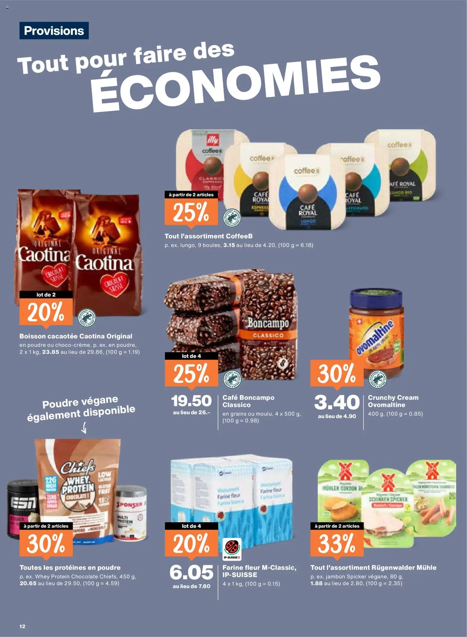 Migros aktionen FR – gültig ab 09.04.2026 | Seite: 12 | Produkte: Schinken, Mühle