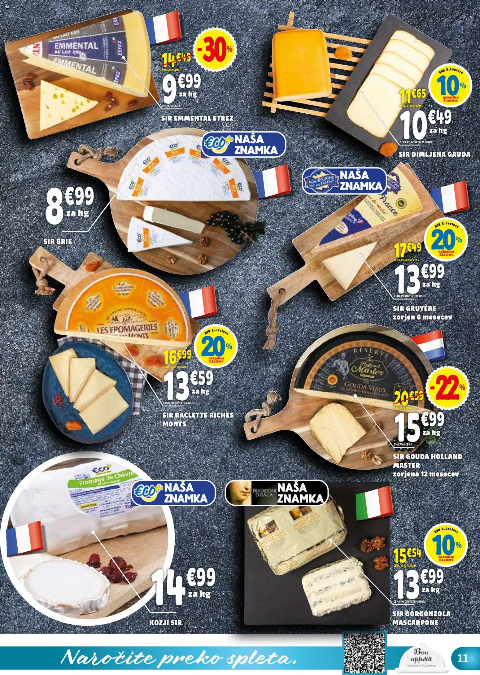 Novi E.leclerc katalog ponudbe – veljaven od 10.12.2025 | Stran: 11 | Izdelki: Gauda, Sir