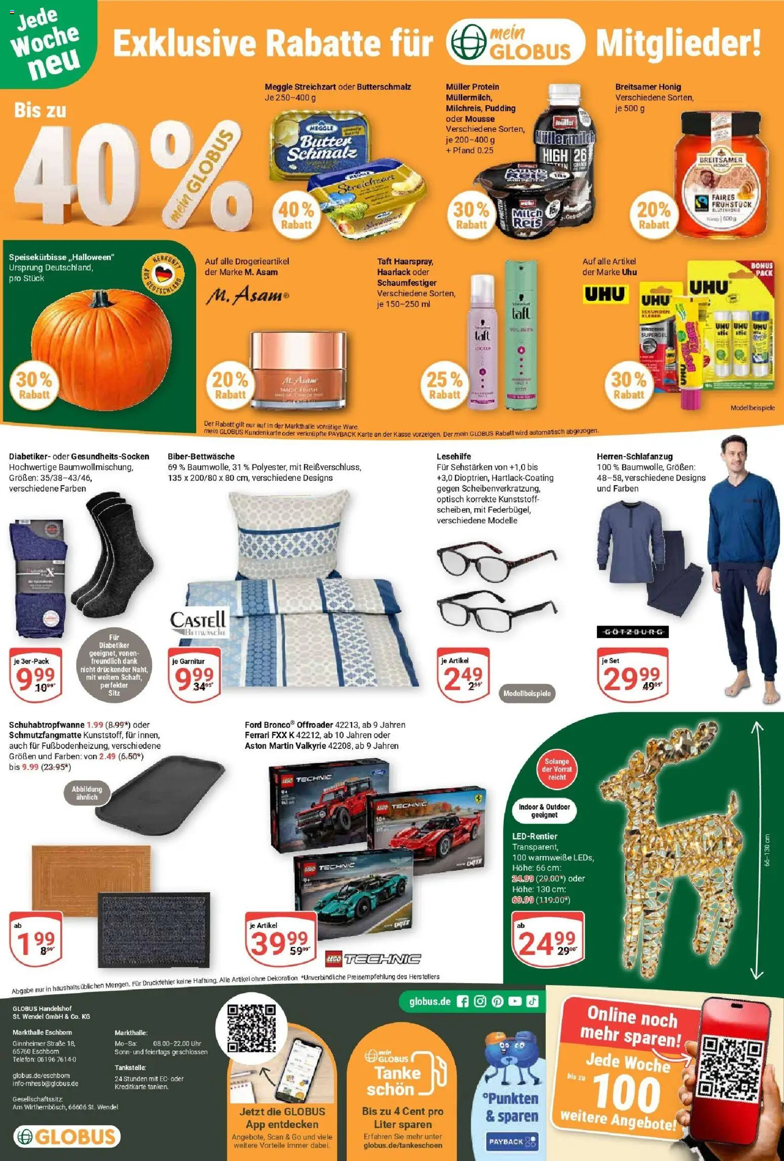 Globus prospekt Eschborn	 – gültig ab 26.10.2025 | Seite: 30 | Produkte: Butterschmalz, Pudding, Telefon, Uhr