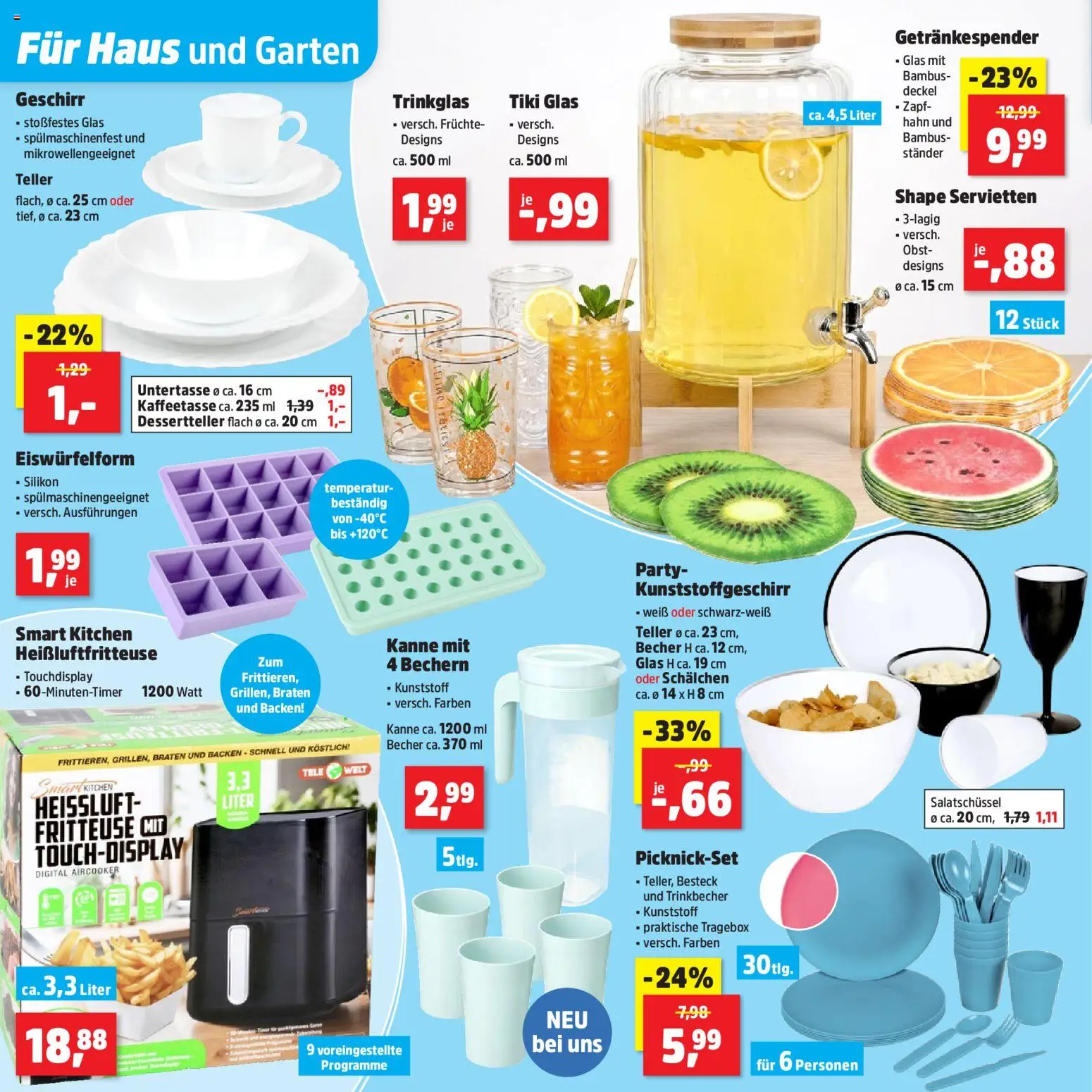 Thomas Philipps Prospekt 	 – gültig ab 27.04.2026 | Seite: 22 | Produkte: Obst, Fritteuse, Heißluftfritteuse