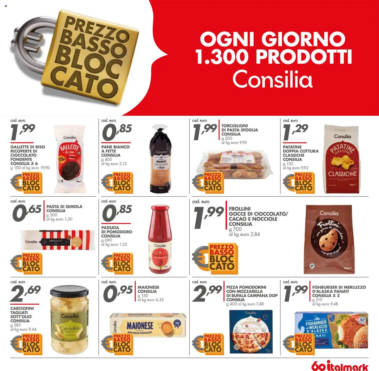 Volantino Italmark del 10.11.2025 | Pagina: 27 | Prodotti: Pane, Pizza, Pasta sfoglia, Mozzarella