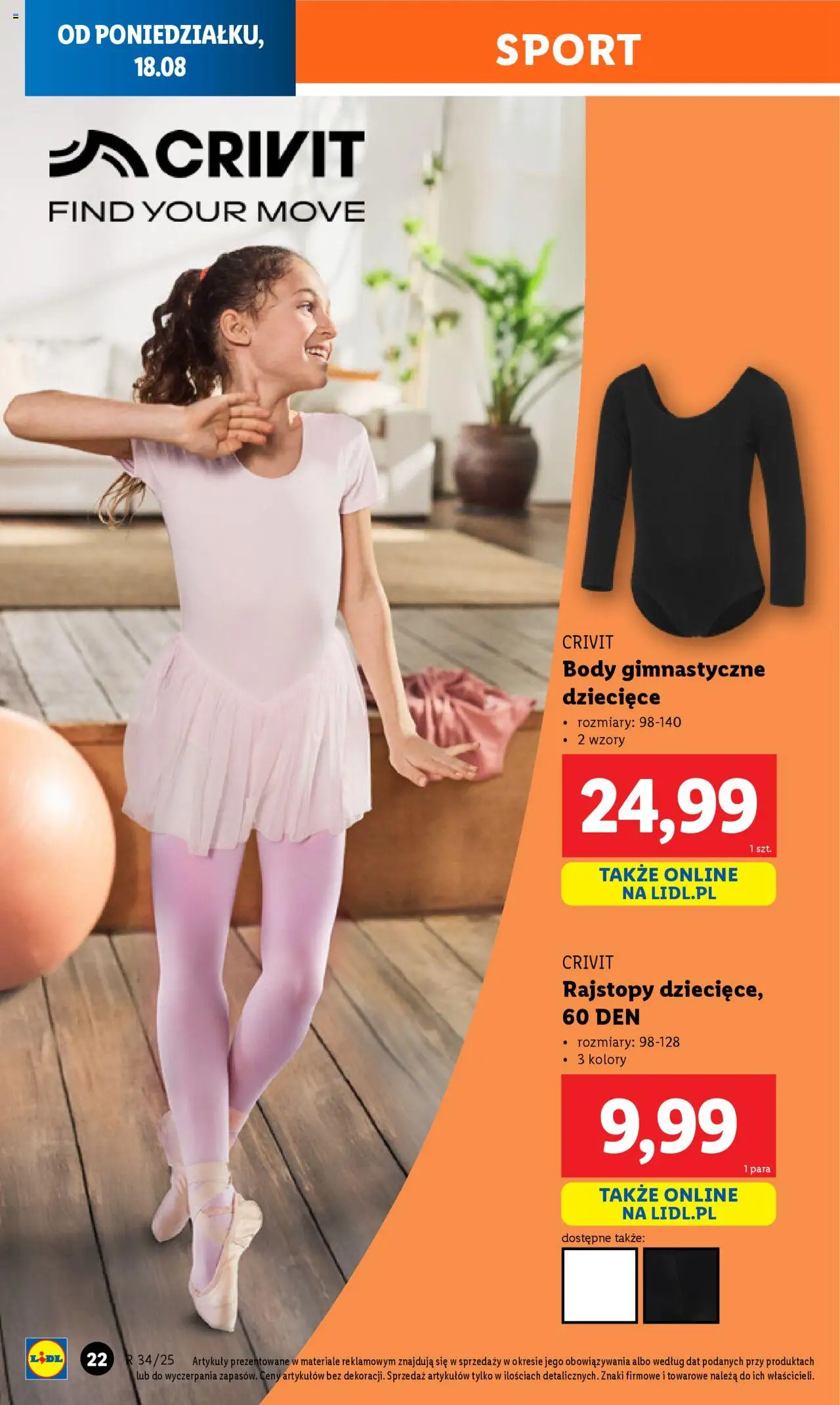 Lidl Katalog od 18.08.2025 | Strona: 24 | Produkty: Rajstopy, Body