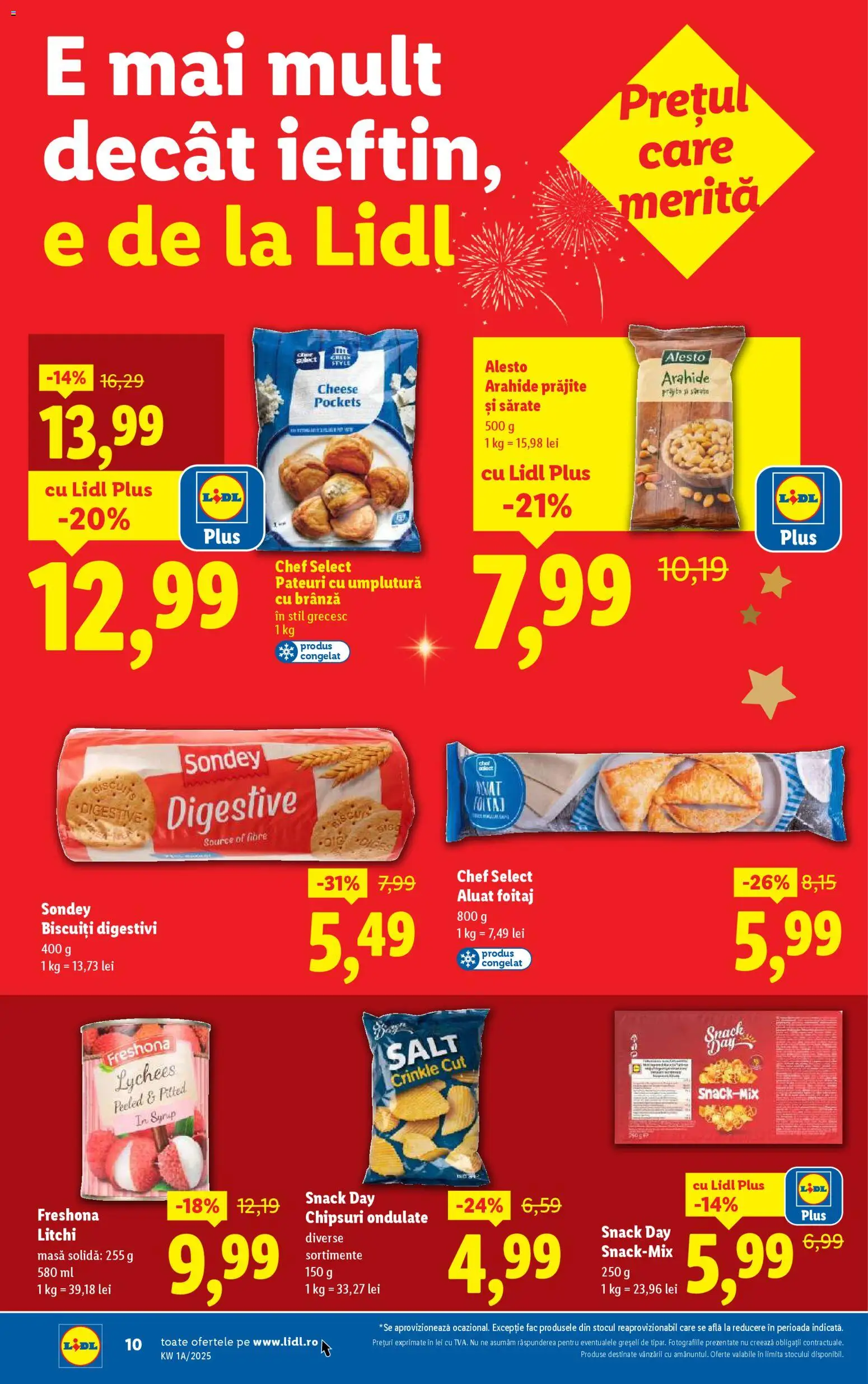 Noul catalog Lidl – valabil de la 27.12.2025 | Pagină: 10 | Produse: Masă, Aluat, Arahide, Biscuiți