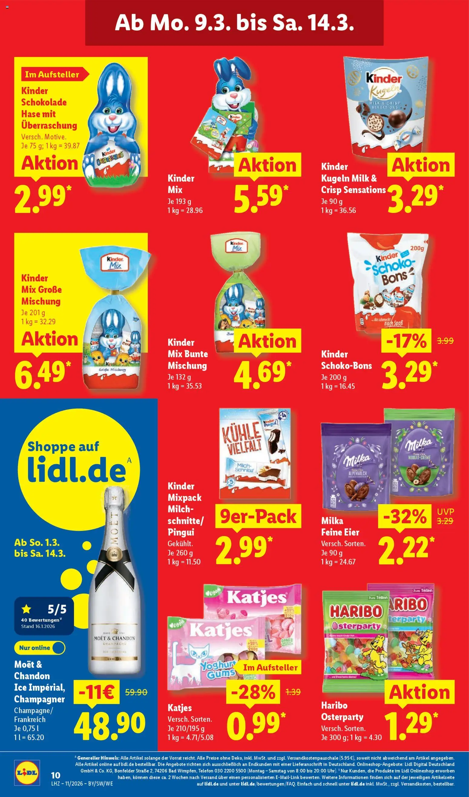 Lidl Prospekt Aarbergen – gültig ab 09.03.2026 | Seite: 24 | Produkte: Milch, Eier, Schokolade, Telefon