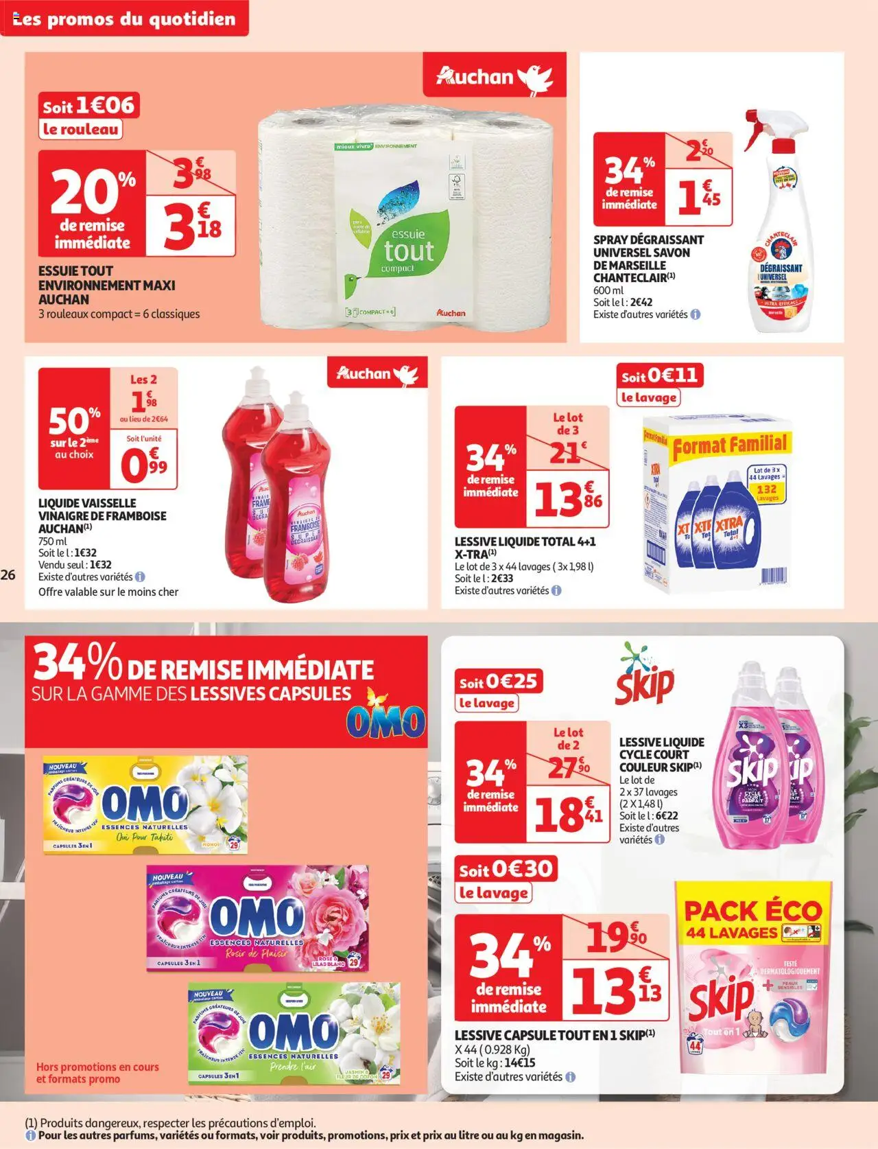  | Page: 26 | Produits: Coton, Rouleau, Détergent, Lessive