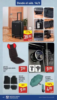 Vista previa Aldi folleto Península válido desde el 09.03.2026 | Página: 24 | Productos: Maleta, Peso