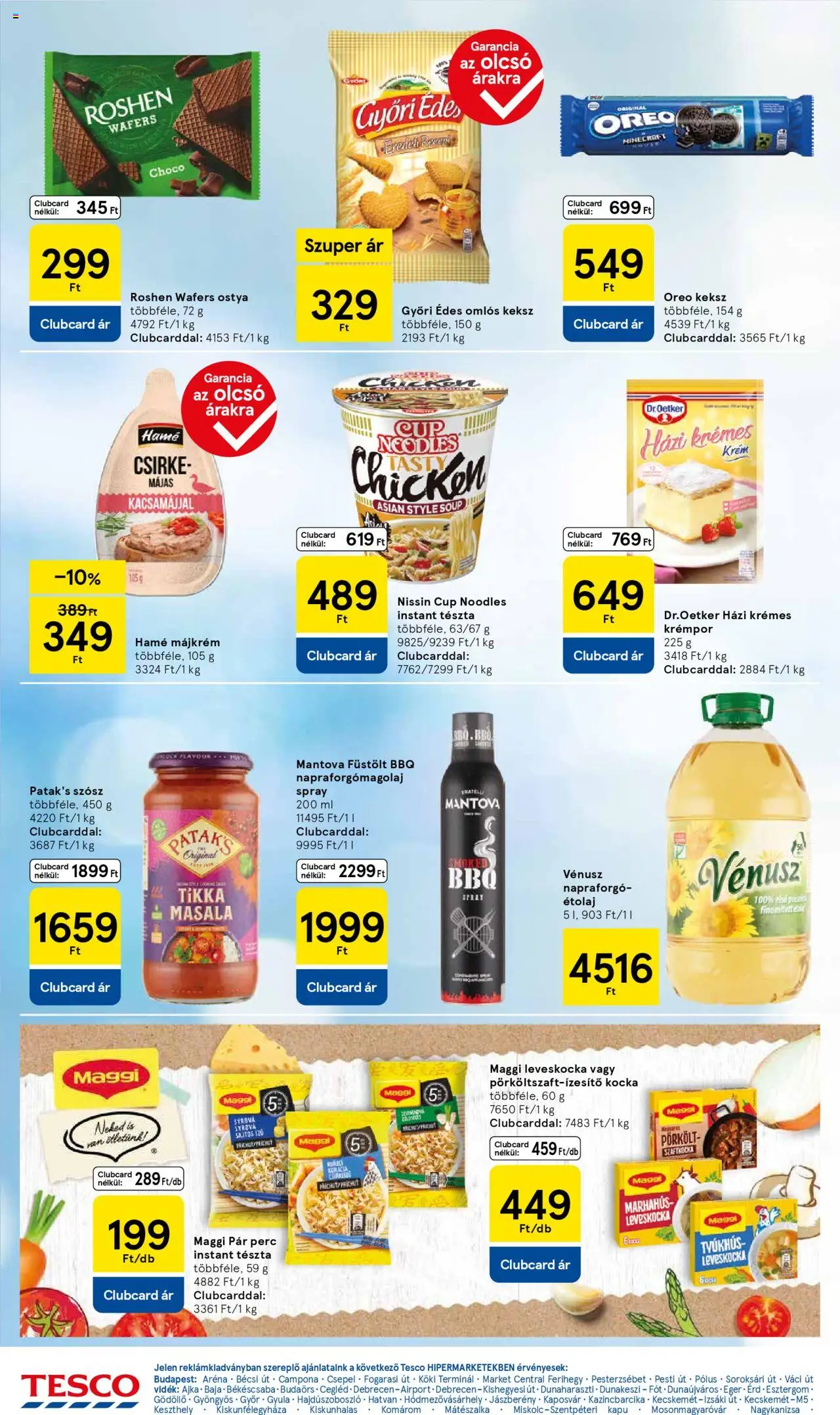 Tesco akciós ujság - amely érvényes a következő dátumtól: 26.06.2025 | Oldal: 20 | Termékek: Étolaj, Kapu, Tészta, Marhahús