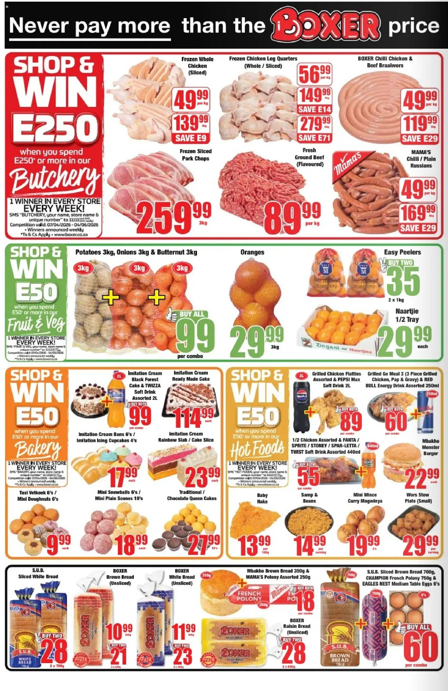 New Boxer catalogue – valid from 17.04.2026 | Page: 2 | Products: Polony, Chocolate, Pork, Peeler