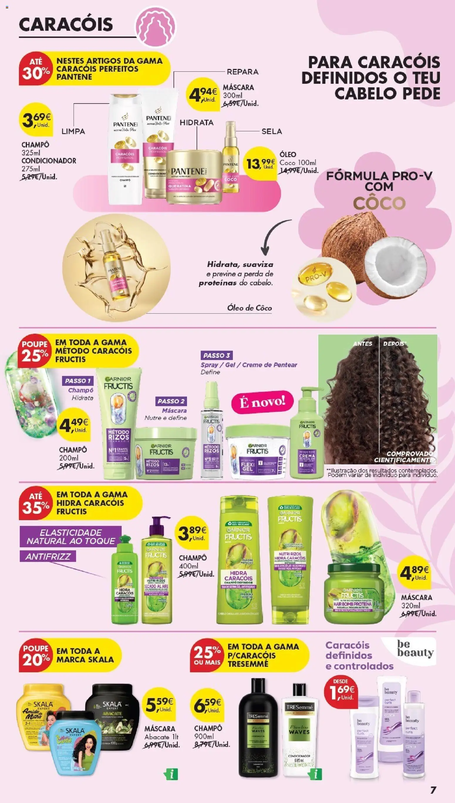 Pingo Doce Especial Cabelos │ válido de 21.04.2026 | Página: 7 | Produtos: Shampoo, Condicionador, Óleo, Creme