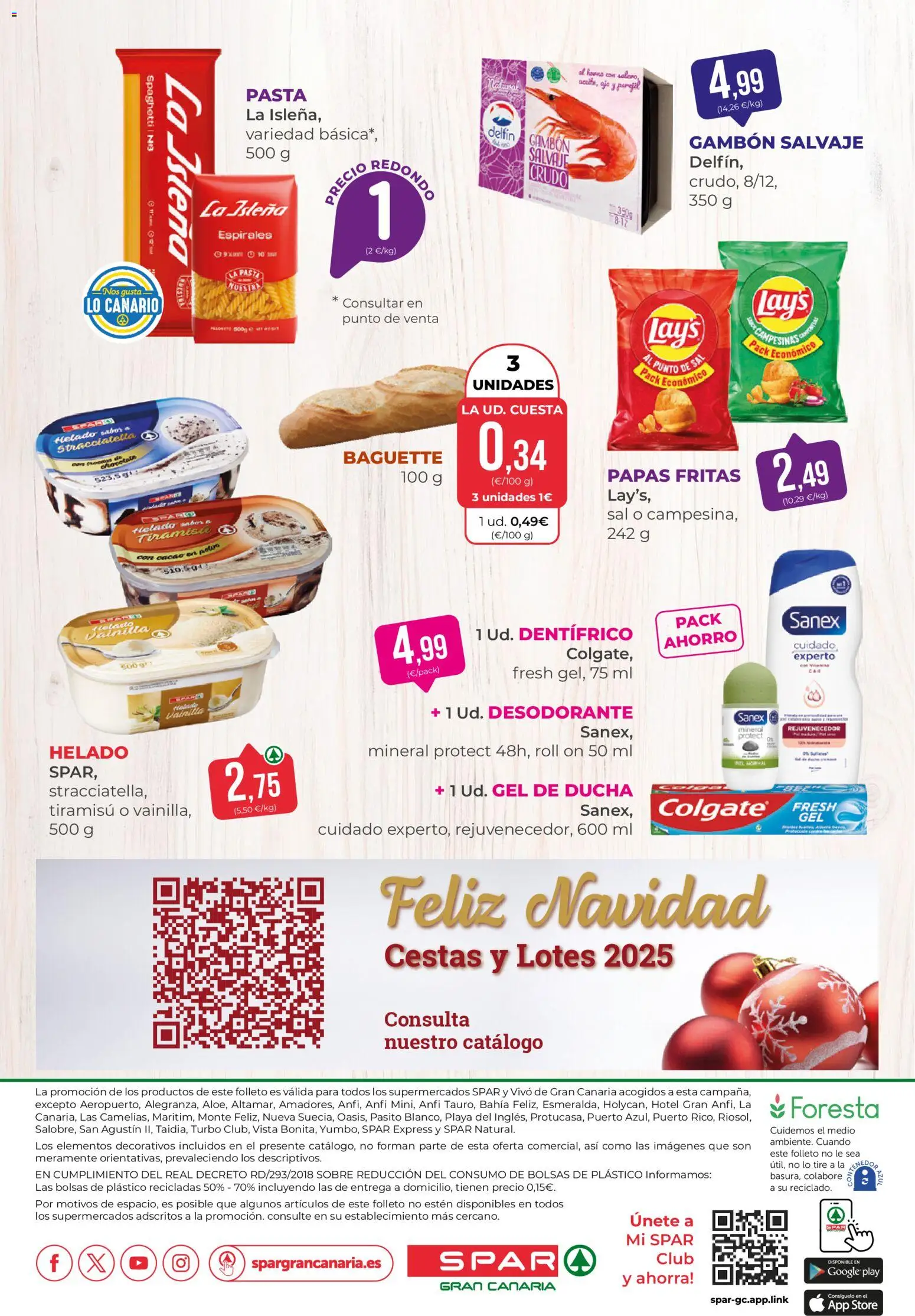 Spar folleto │ válido desde el 31.10.2025 | Página: 22 | Productos: Gel de ducha, Pasta, Papas fritas, Φρυγανιές σικάλεως
