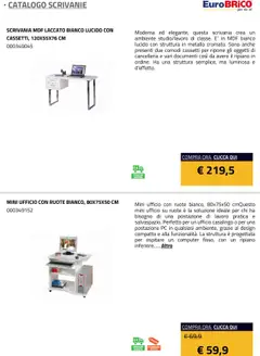 Volantino Eurobrico del 23.07.2025 | Pagina: 6 | Prodotti: Ripiano, PC, Computer, Scrivania