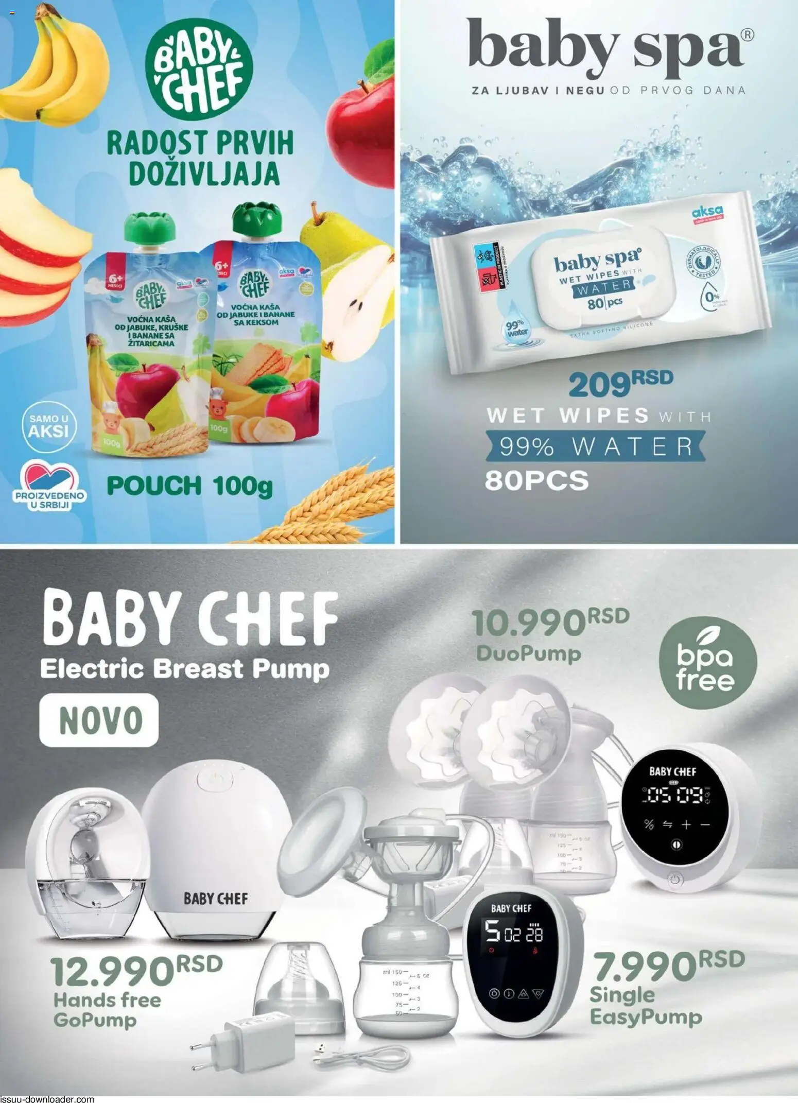 Aksa katalog - važi od 31.10.2025 | Strana: 13 | Proizvode: Kruške, Jabuke, Banane