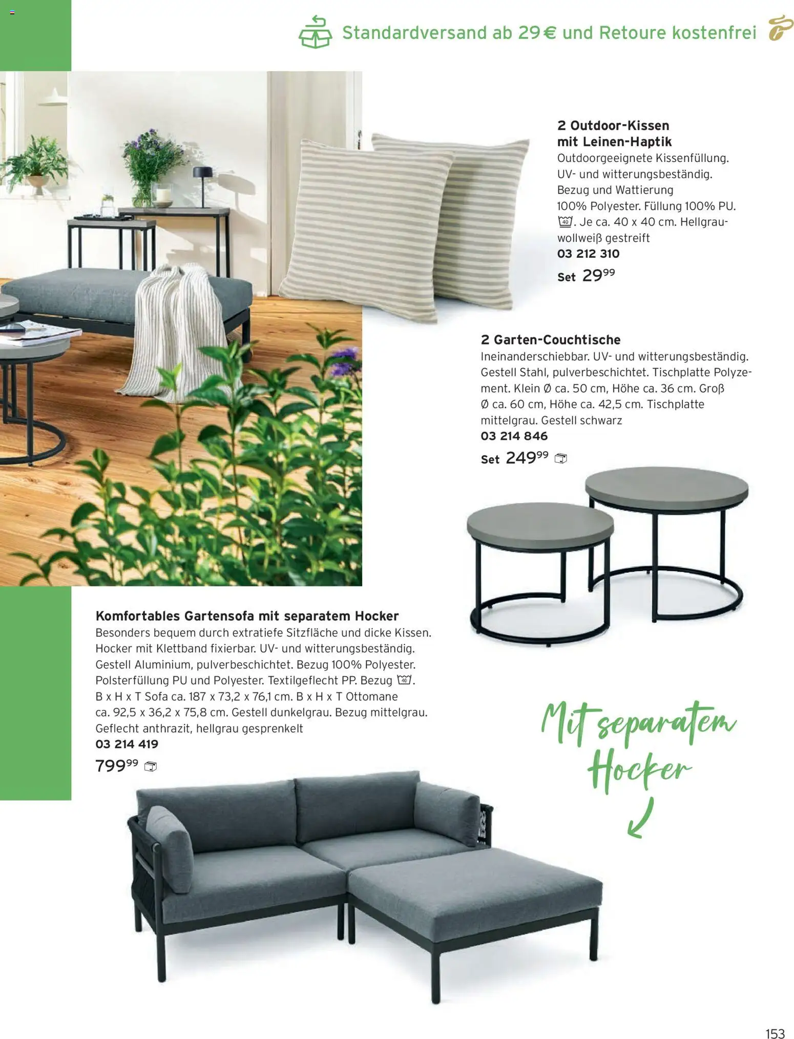Tchibo Katalog Frühling – gültig ab 24.03.2026 | Seite: 153 | Produkte: Hocker, Sofa