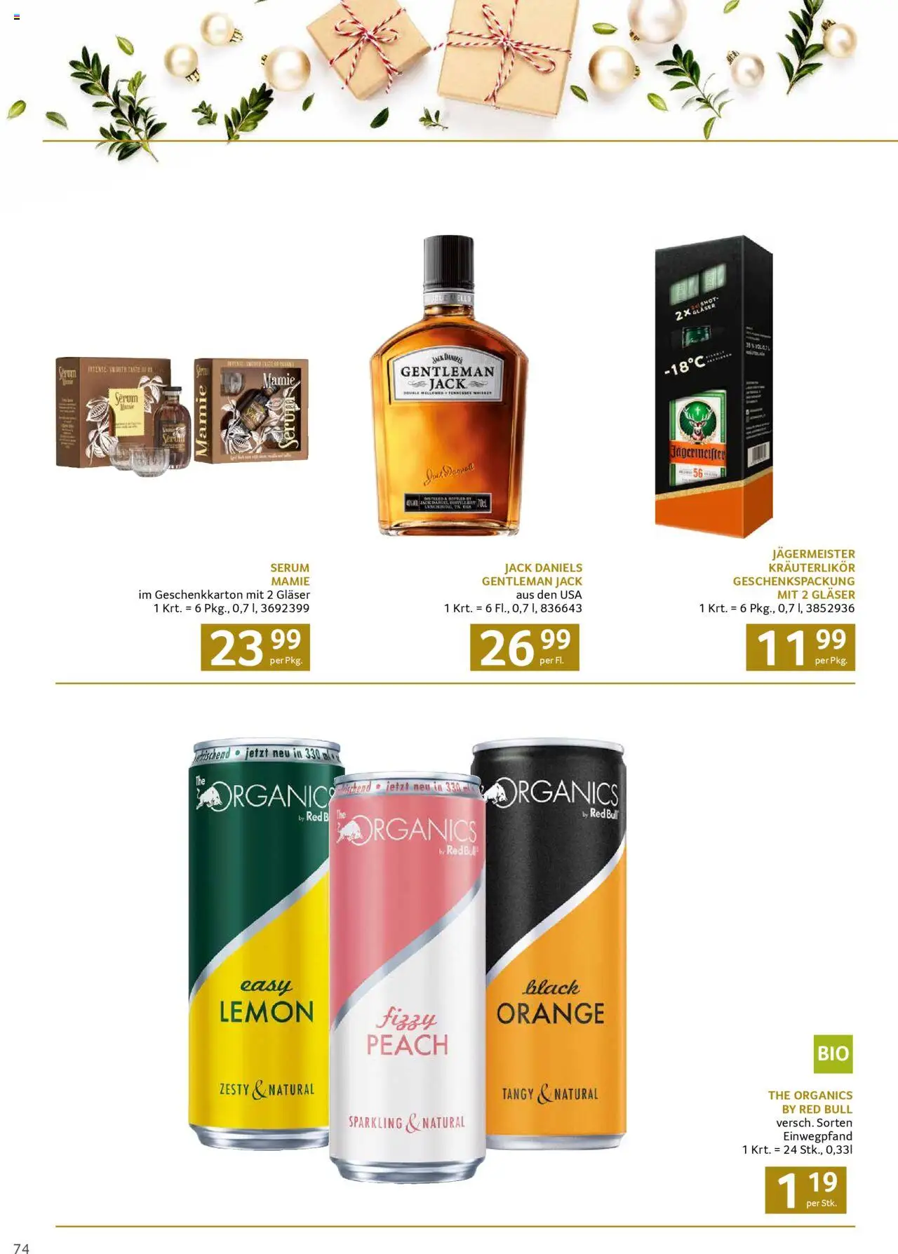 Transgourmet Weihnachtskatalog 2025 gültig ab 13.10.2025 | Seite: 74