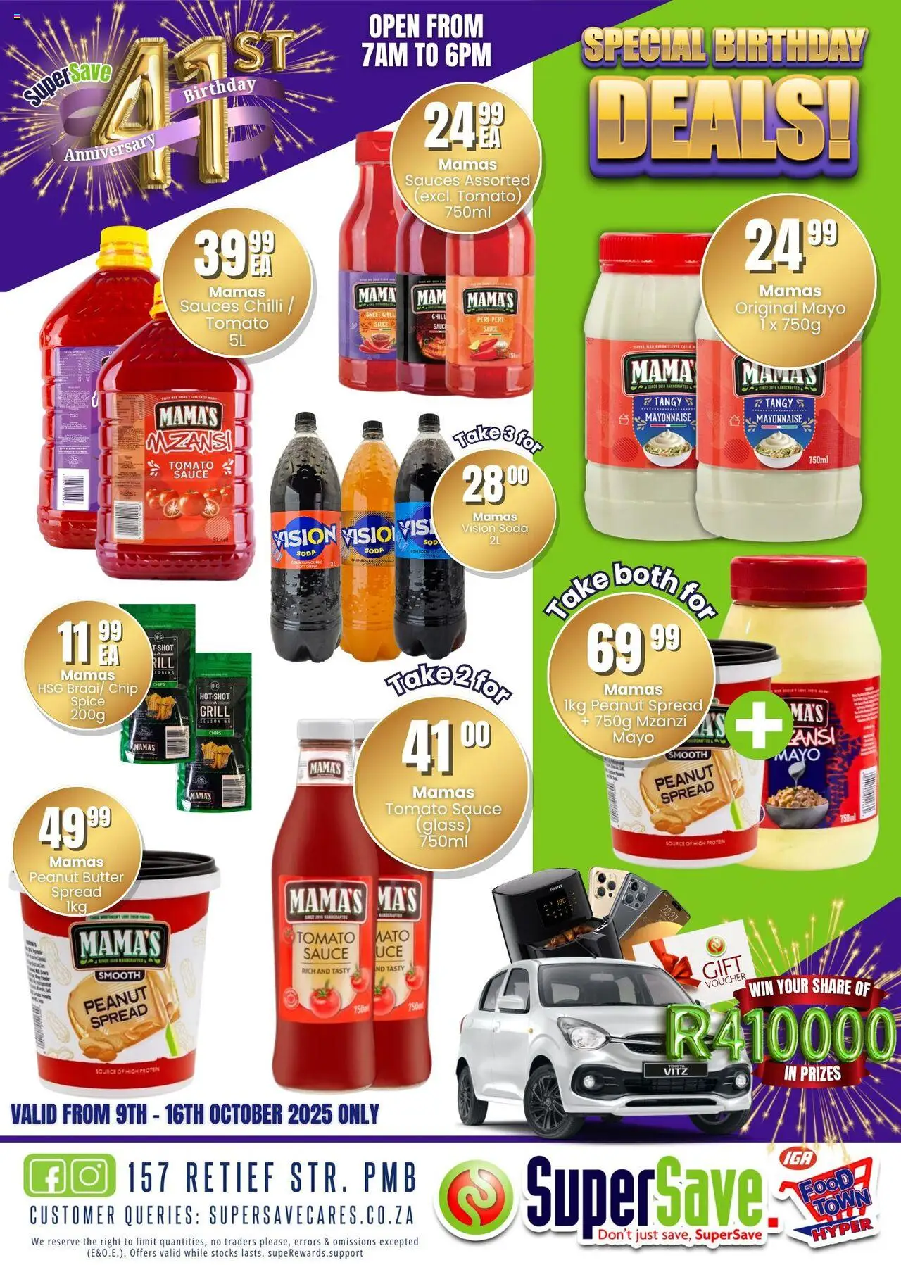 New Super Save catalogue – valid from 09.10.2025 | Page: 28 | Products: Grill, Tomato sauce, Peanut butter, Sauce