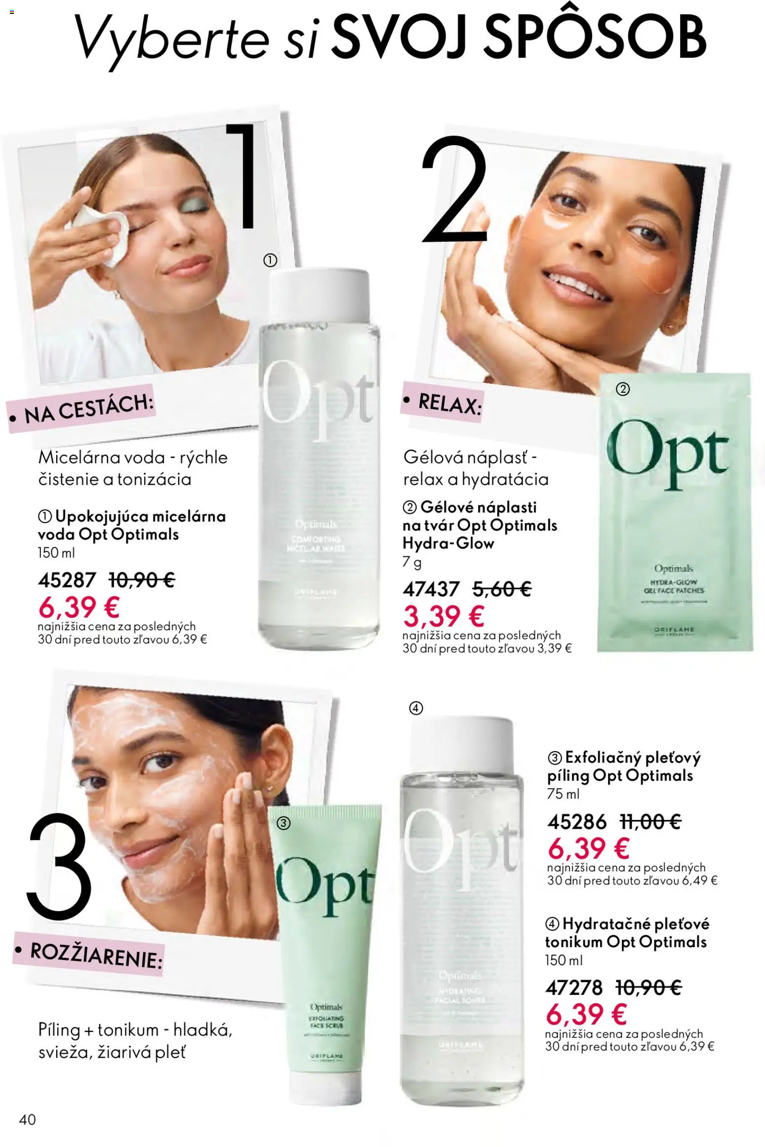 Nové Oriflame akcie – leták je platný od 25.03.2026 | Strana: 40 | Produkty: Voda
