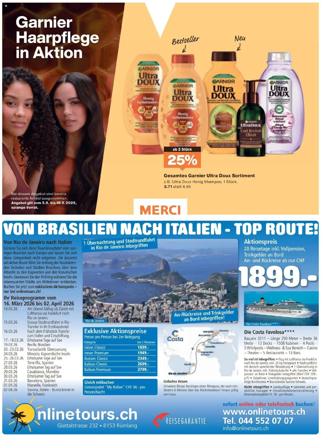 Migros - Magazin ab 05.08.2025 | Seite: 18 | Produkte: Shampoo, Burger, Top