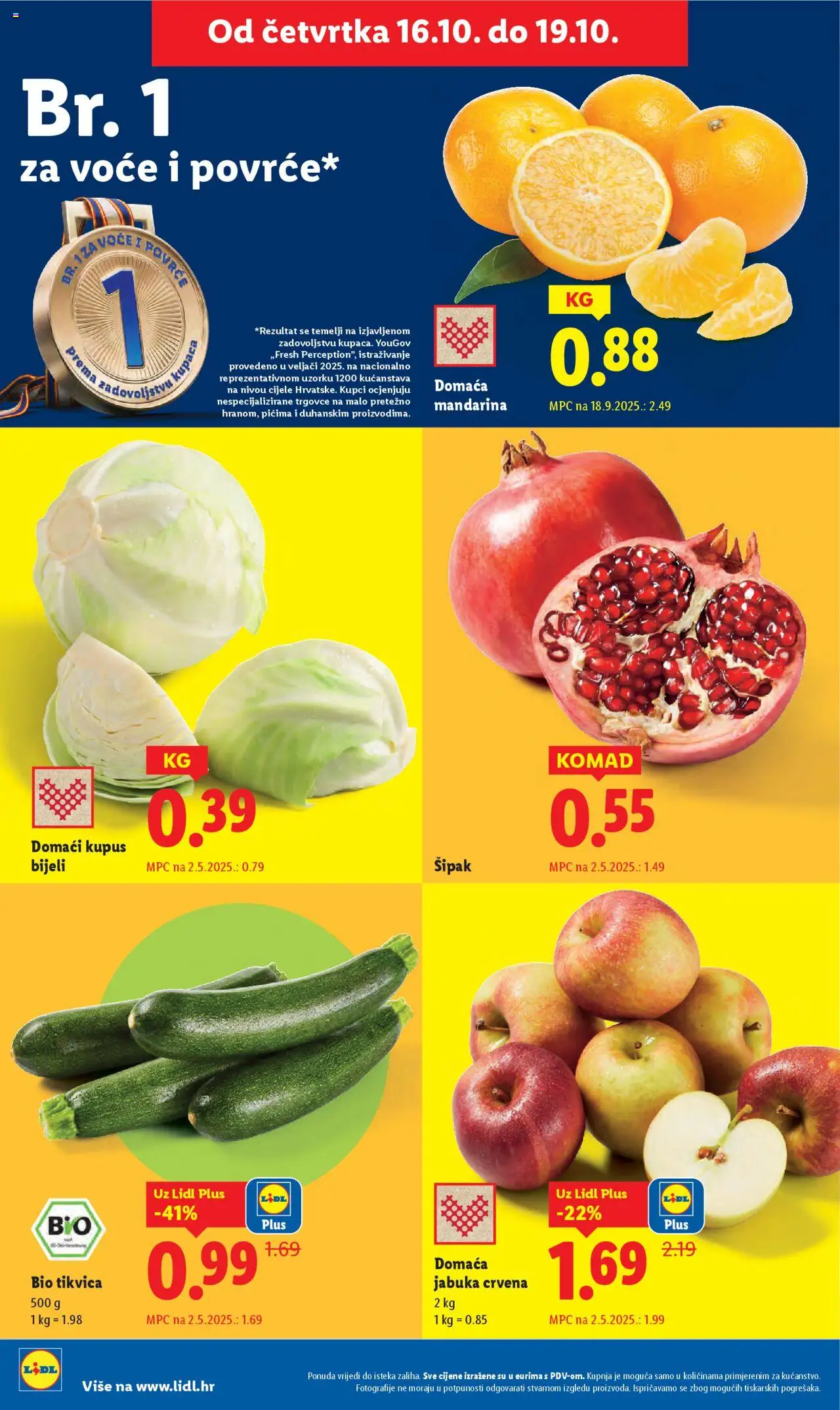 Lidl katalog | vrijedi od 13.10.2025 | Stranica: 64 | Proizvodi: Mandarina, Povrće, Voće, Kupus
