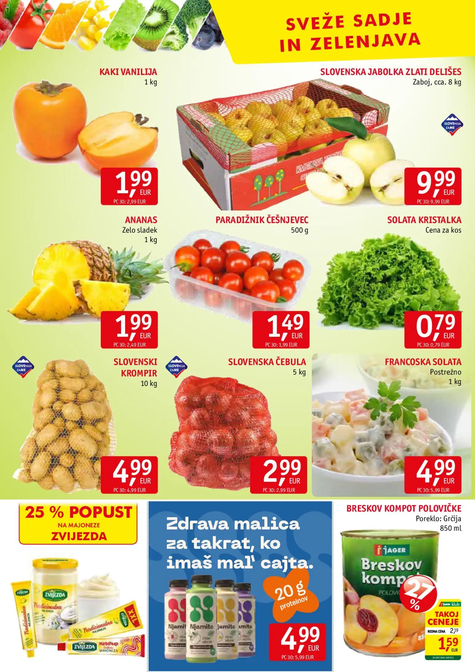 Novi Jager katalog ponudbe – veljaven od 05.11.2025 | Stran: 8 | Izdelki: Kos, Ananas, Solata, Zelenjava