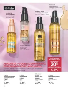 Vista previa Sérum Absolute Nourishment Advance Techniques, Absolute Nourishment Treatment Serum with argan oil válido desde el 01.01.2026 | Página: 16 | Productos: Iluminador, Aceite, Τυρόπιτα, Aceite de argán