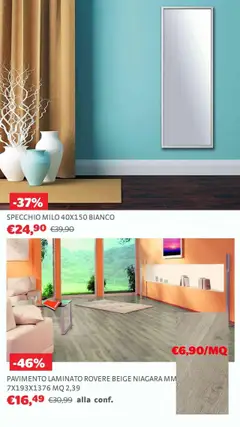 Volantino Brico Center del 02.07.2025 | Pagina: 14 | Prodotti: Pavimento, Specchio
