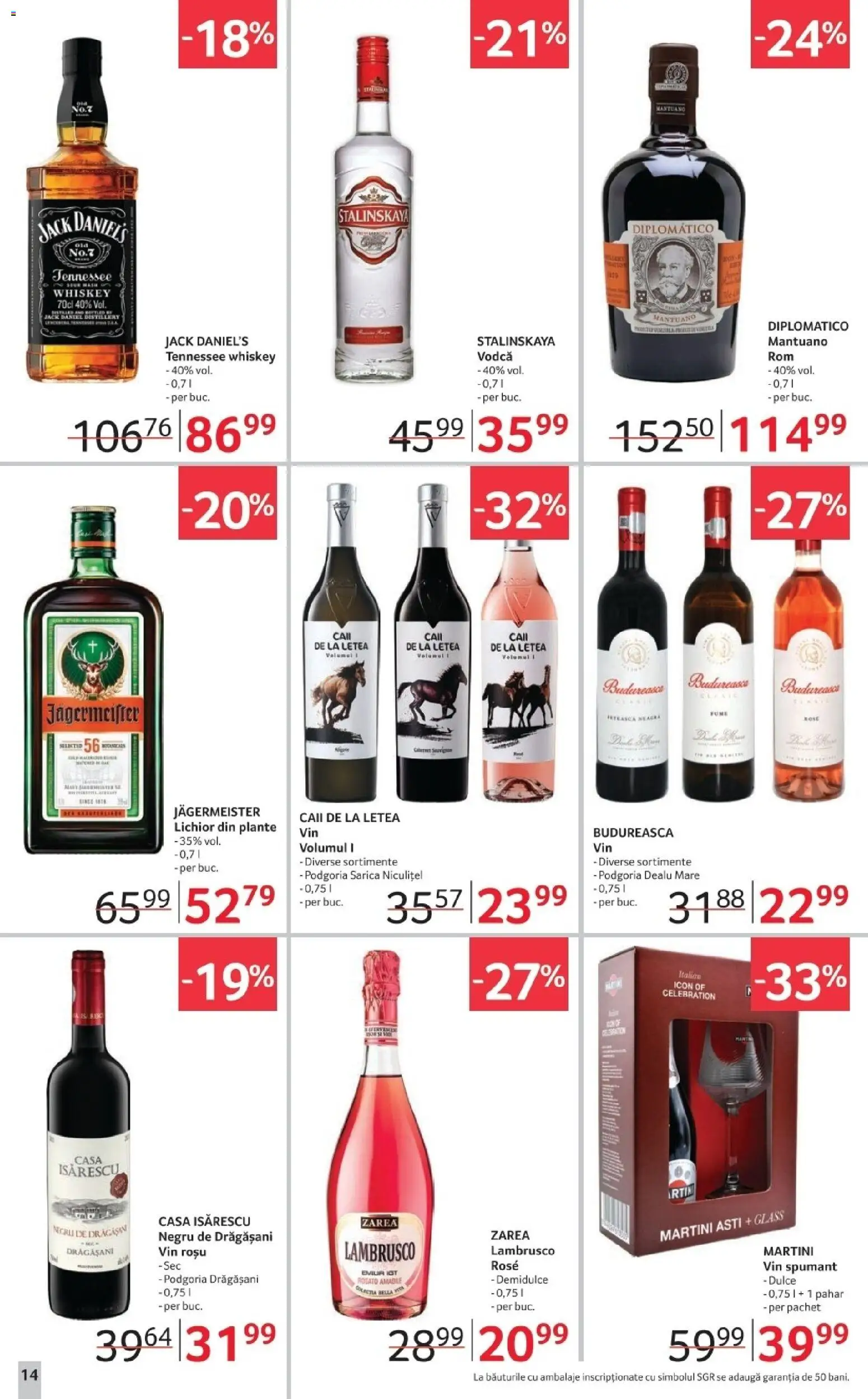 Noul catalog Selgros – valabil de la 12.12.2025 | Pagină: 14 | Produse: Su ısıtıcı, Yulaf, Vin, Whiskey