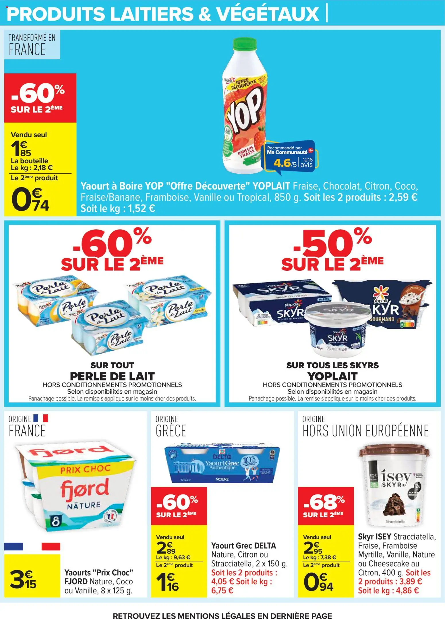 {H1} | Page: 20 | Produits: Yaourts, Citron, Lait, Skyr