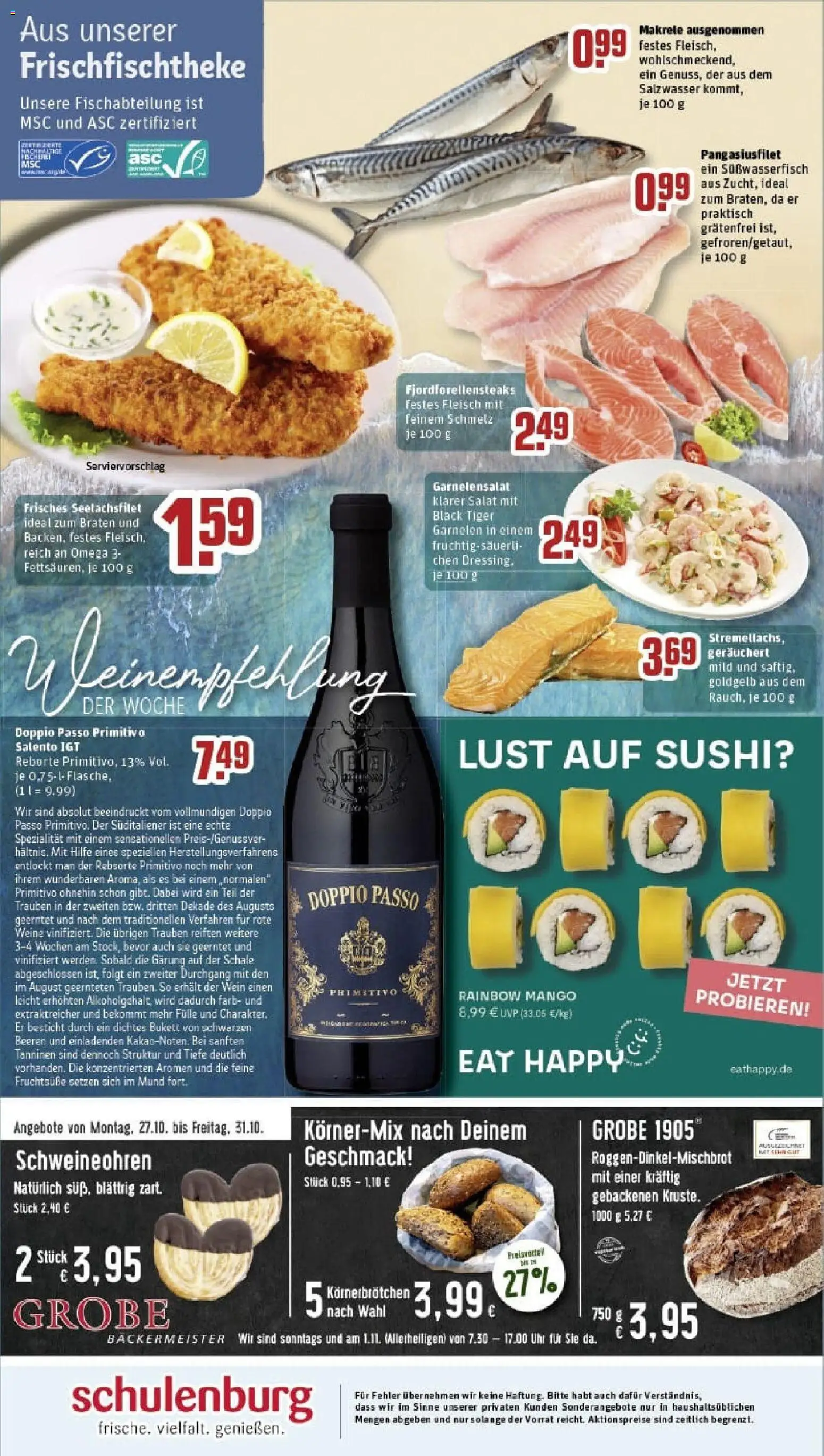 Rewe prospekt Dortmund	 – gültig ab 26.10.2025 | Seite: 34 | Produkte: Doppio passo primitivo, Doppio Passo, Wein, Fleisch
