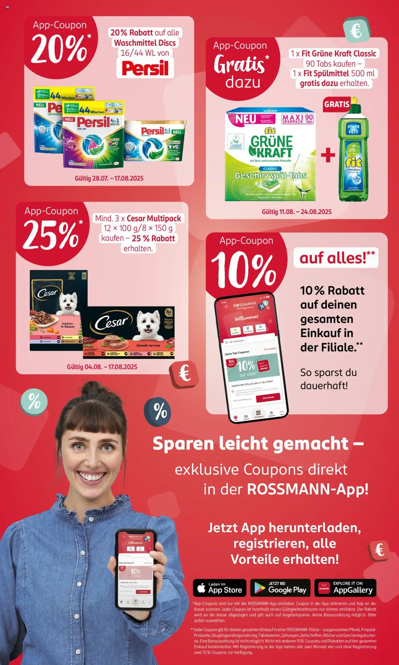 Rossmann Prospekt 	 - gültig ab dem 09.08.2025 | Seite: 2 | Produkte: Top, Huawei, Waschmittel, Persil