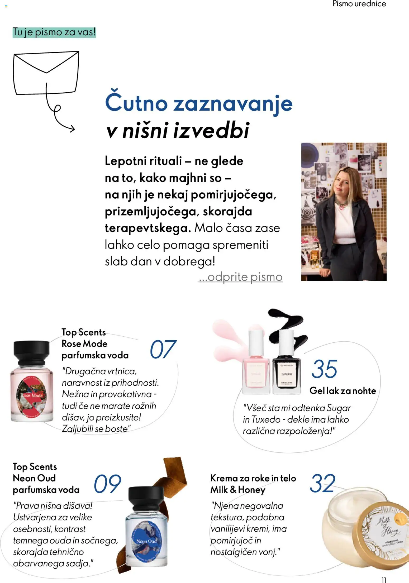 Novi Oriflame katalog ponudbe – veljaven od 22.04.2026 | Stran: 11 | Izdelki: Disava, Krema, Voda, Parfumska voda