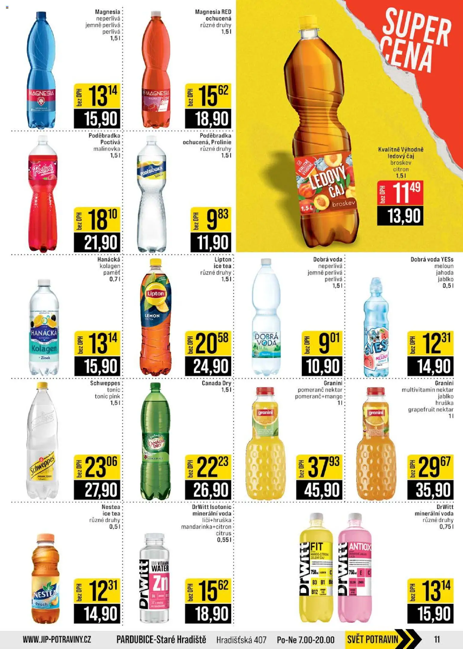 Jip leták - Cash & Carry od 02.01.2026 | Strana: 11 | Produkty: Meloun, Čaj, Magnesia, Magnesia Red