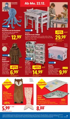 Lidl Prospekt Kornwestheim ab 22.12.2025 gültig | Seite: 31 | Produkte: Tisch, Stuhl, Nachtlicht, Bademantel