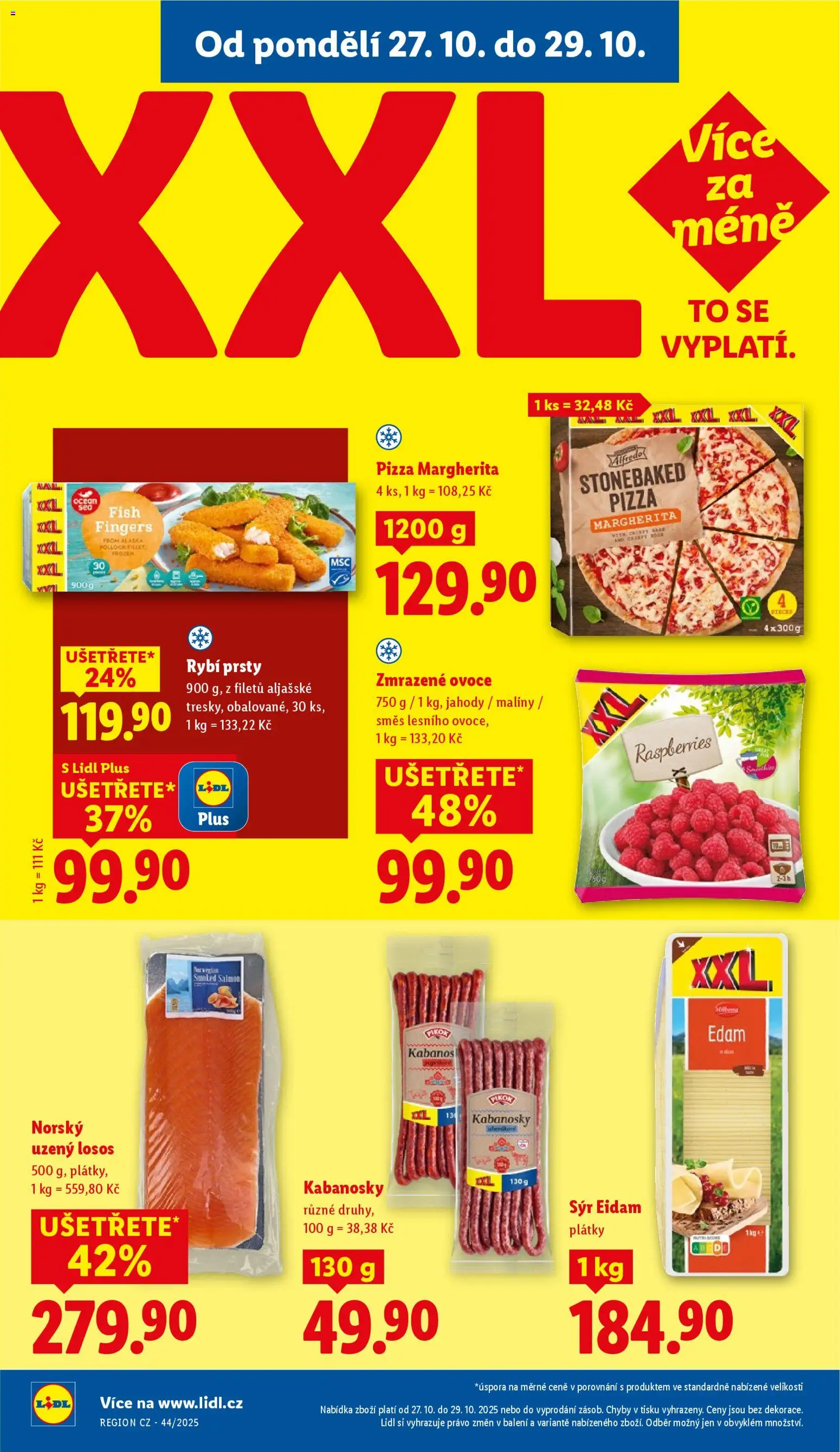 Lidl leták od 27.10.2025 | Strana: 12 | Produkty: Losos, Eidam, Rybí prsty, Uzený losos