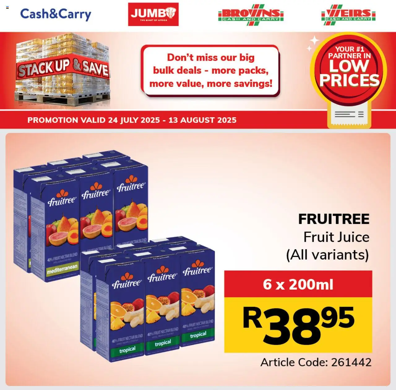 Jumbo Refreshments Specials │ valid from 24.07.2025 | Page: 2 | Products: Juice, Fruit