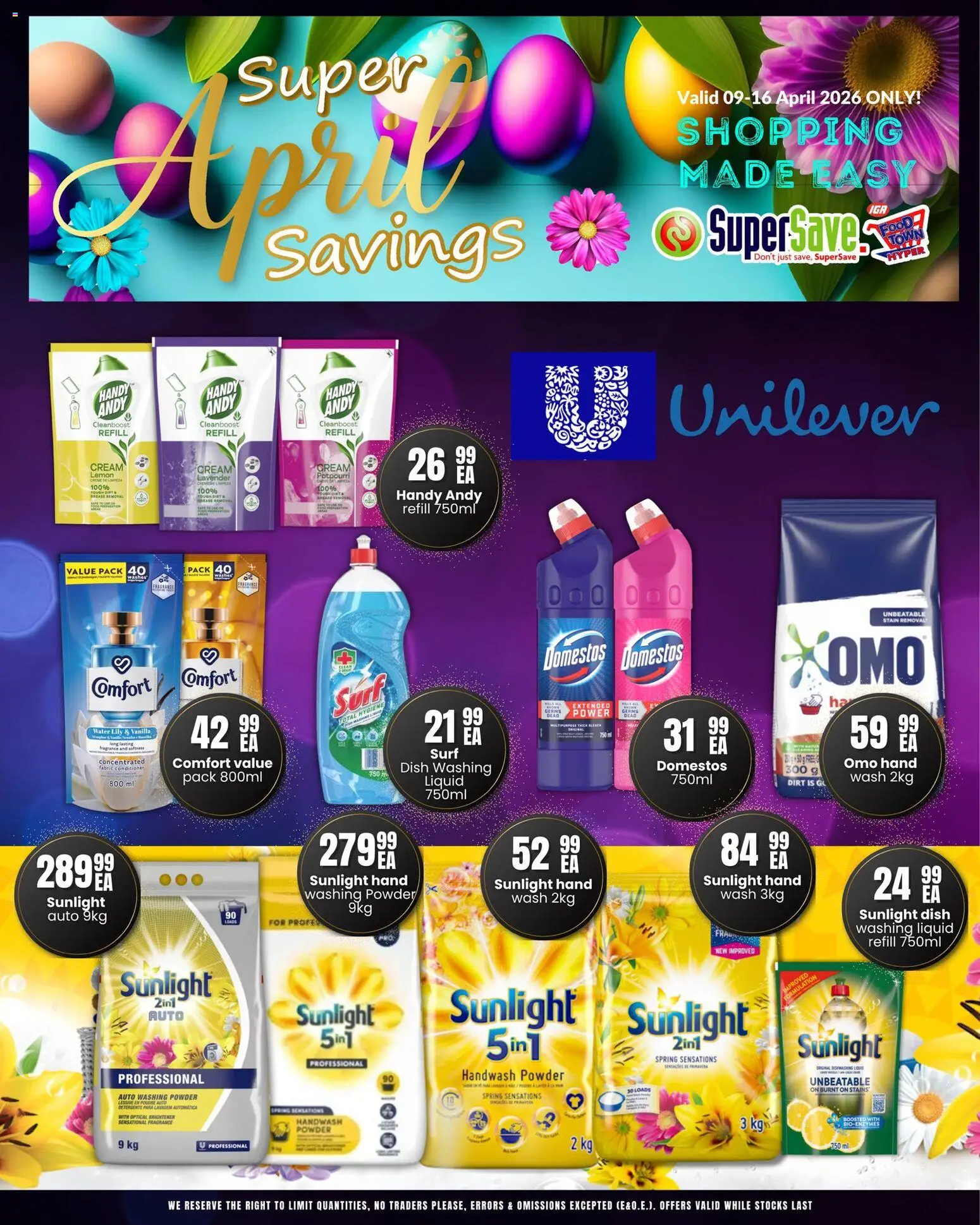 New Super Save catalogue – valid from 09.04.2026 | Page: 66 | Products: Handwash, Bleach, Powder, Lemon